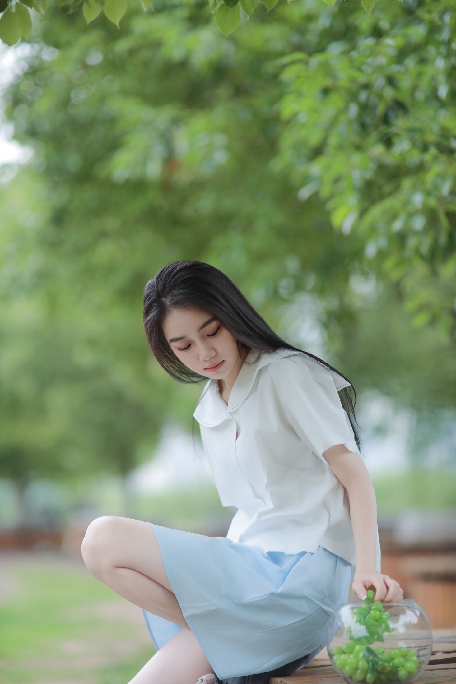 我不刷鸟 – 《树荫下的清爽夏日》[28P]