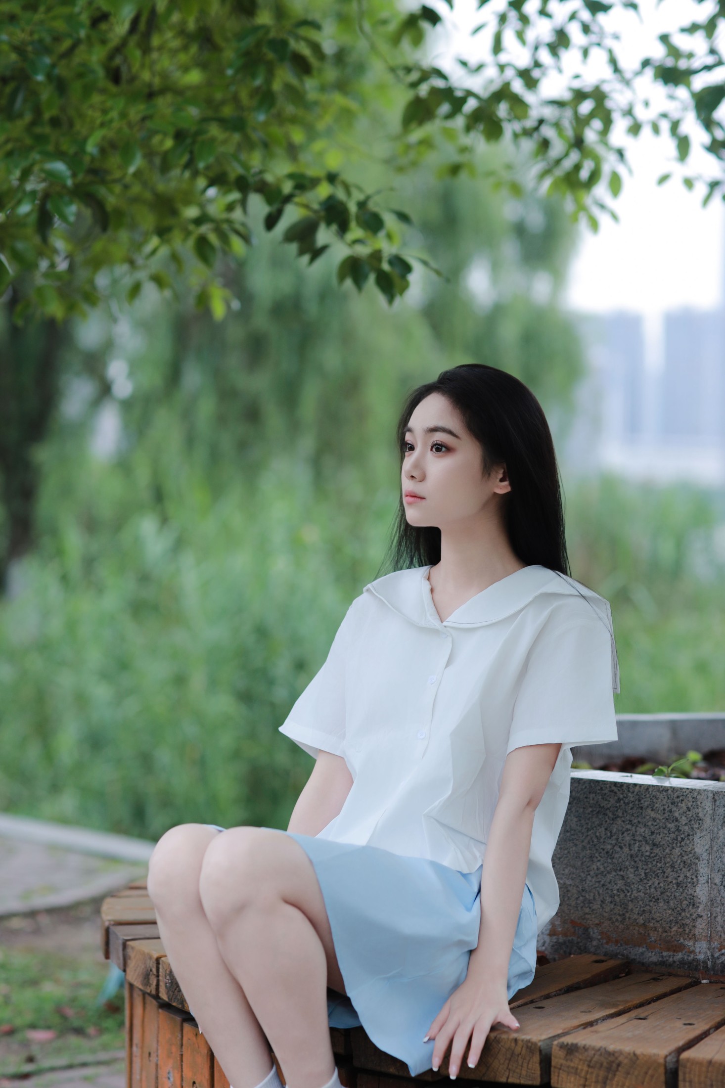 我不刷鸟 – 《树荫下的清爽夏日》[28P]