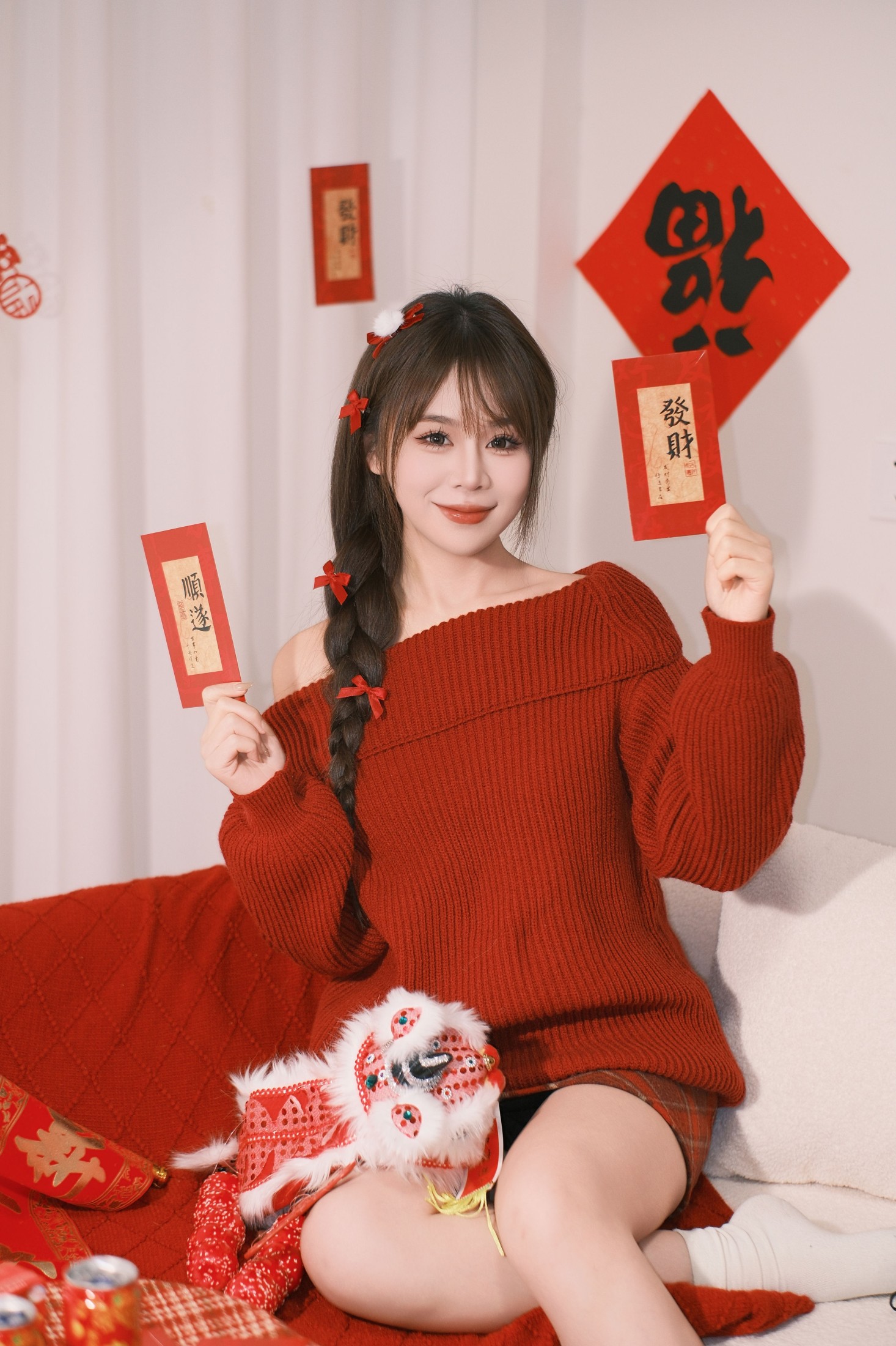 泡芙小方 – 《居家拍新年照》[22P]
