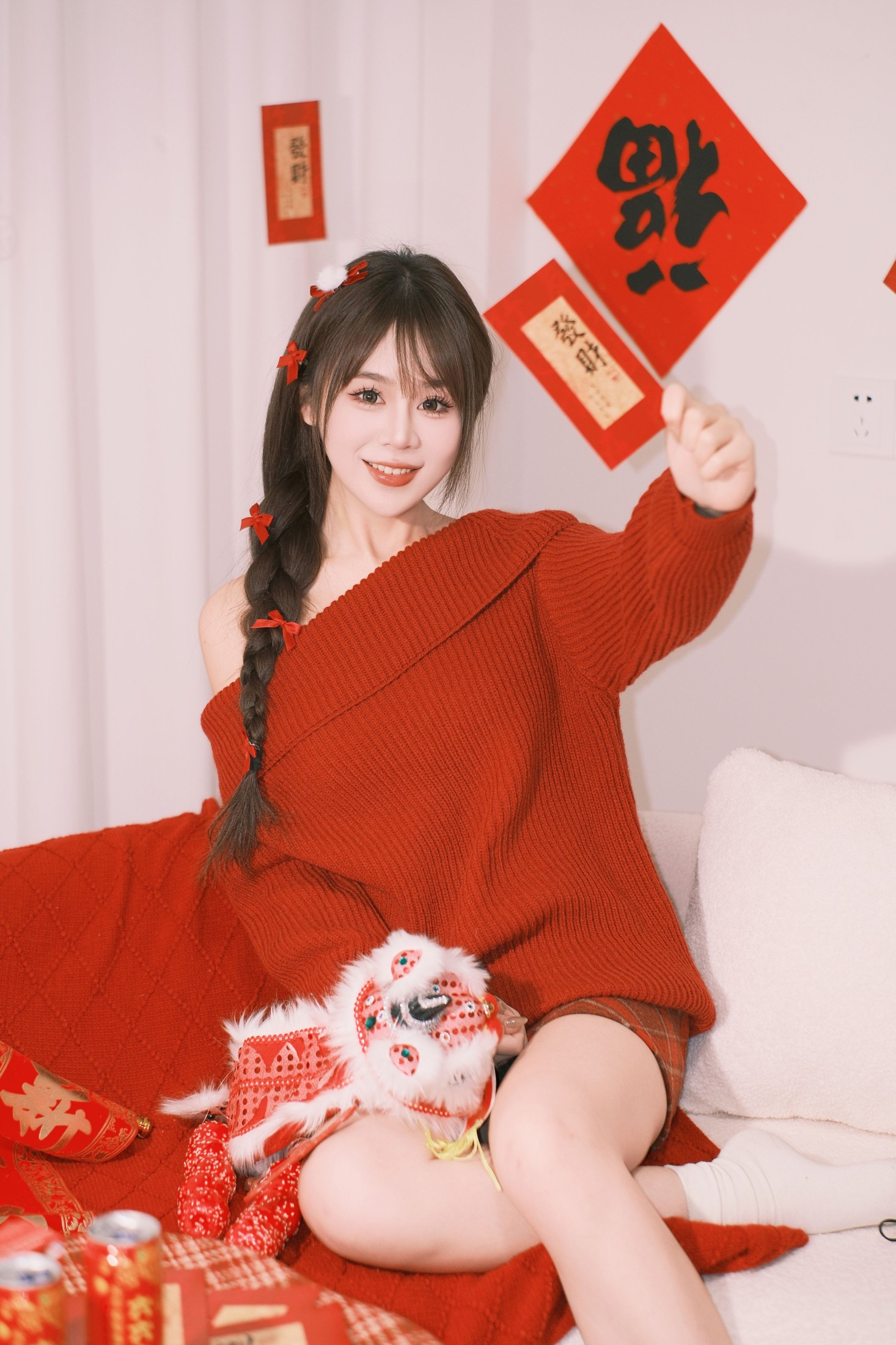 泡芙小方 – 《居家拍新年照》[22P]