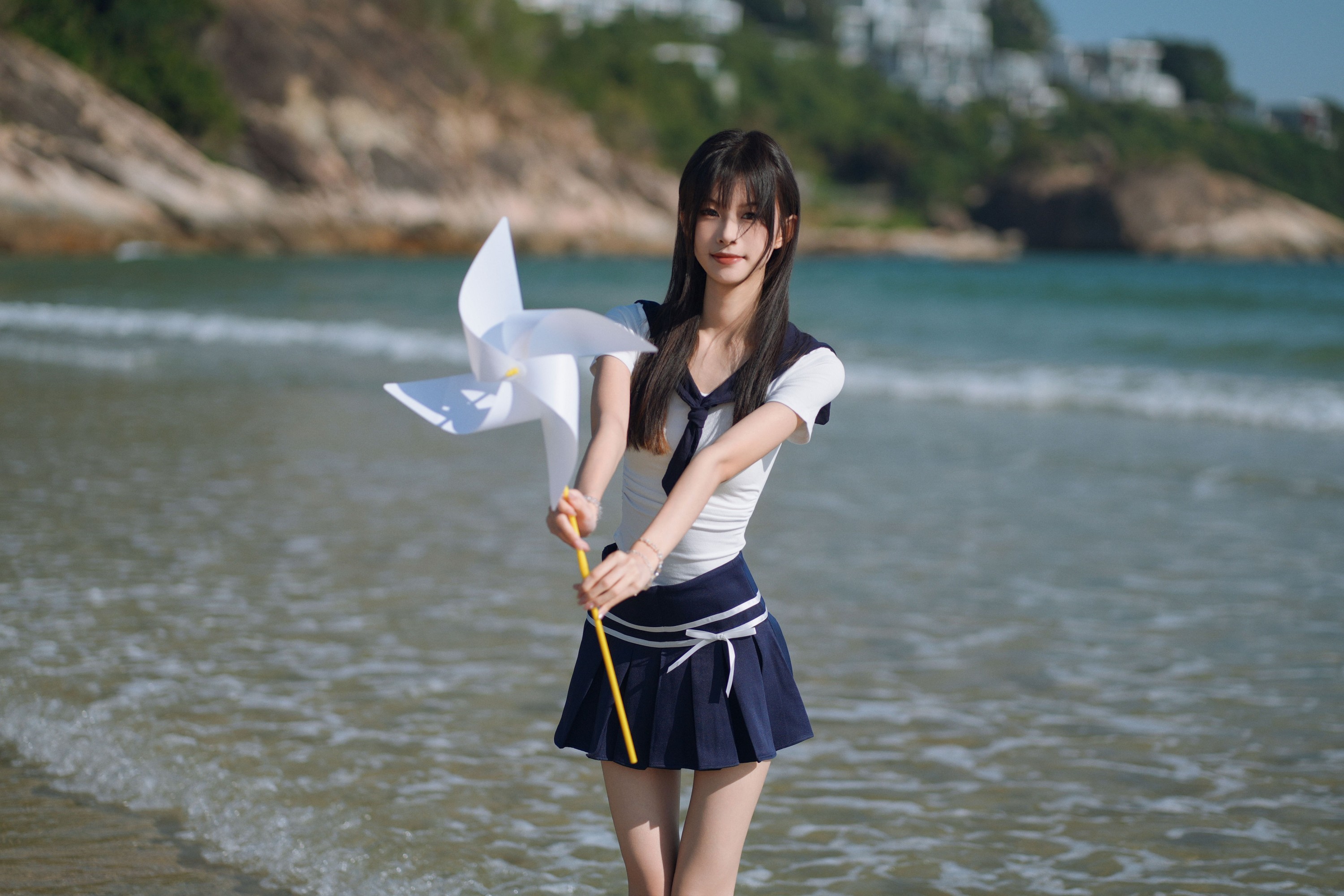小了个飞象 – 《海边JK少女》[23P]