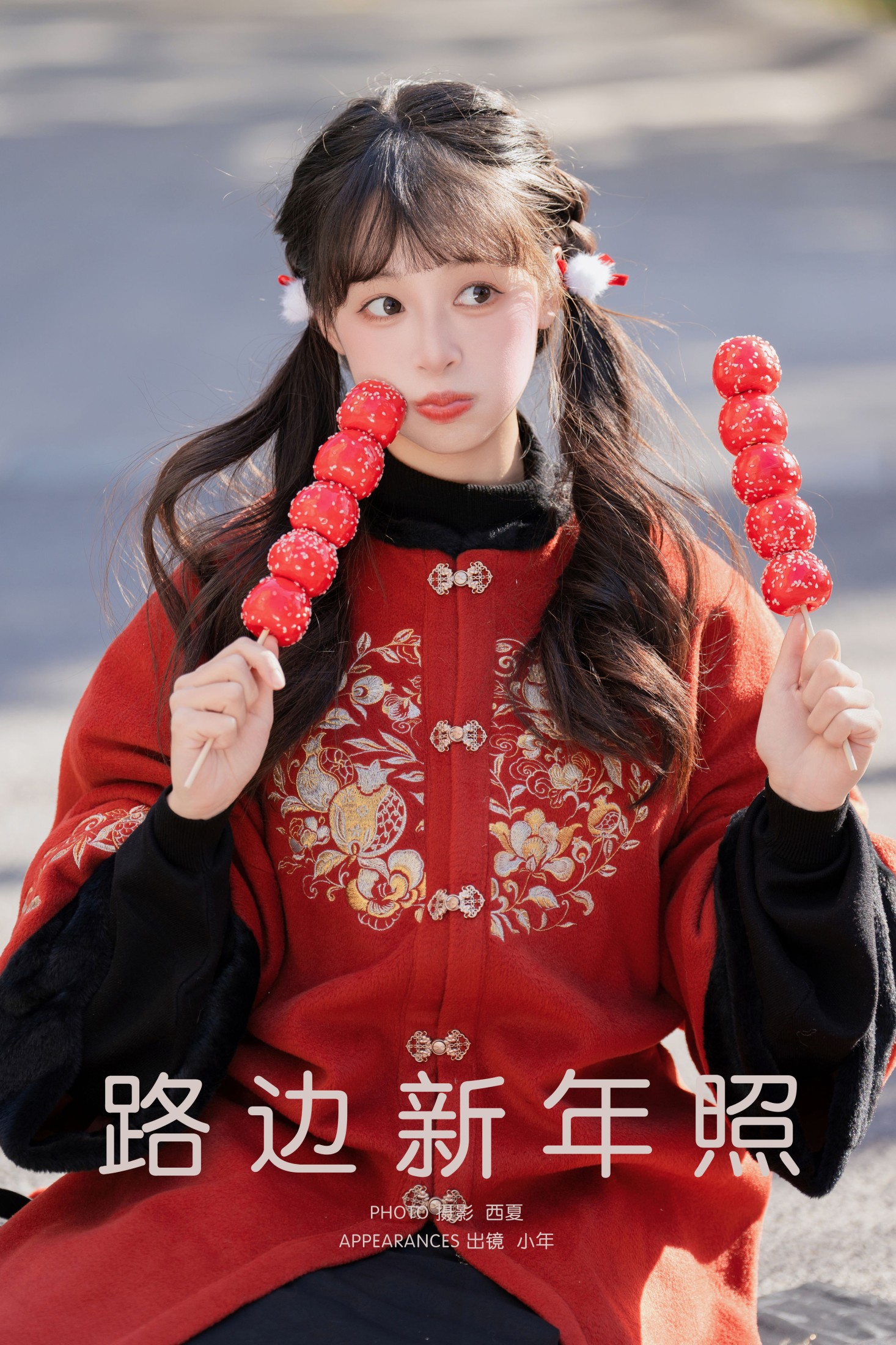 路边新年照