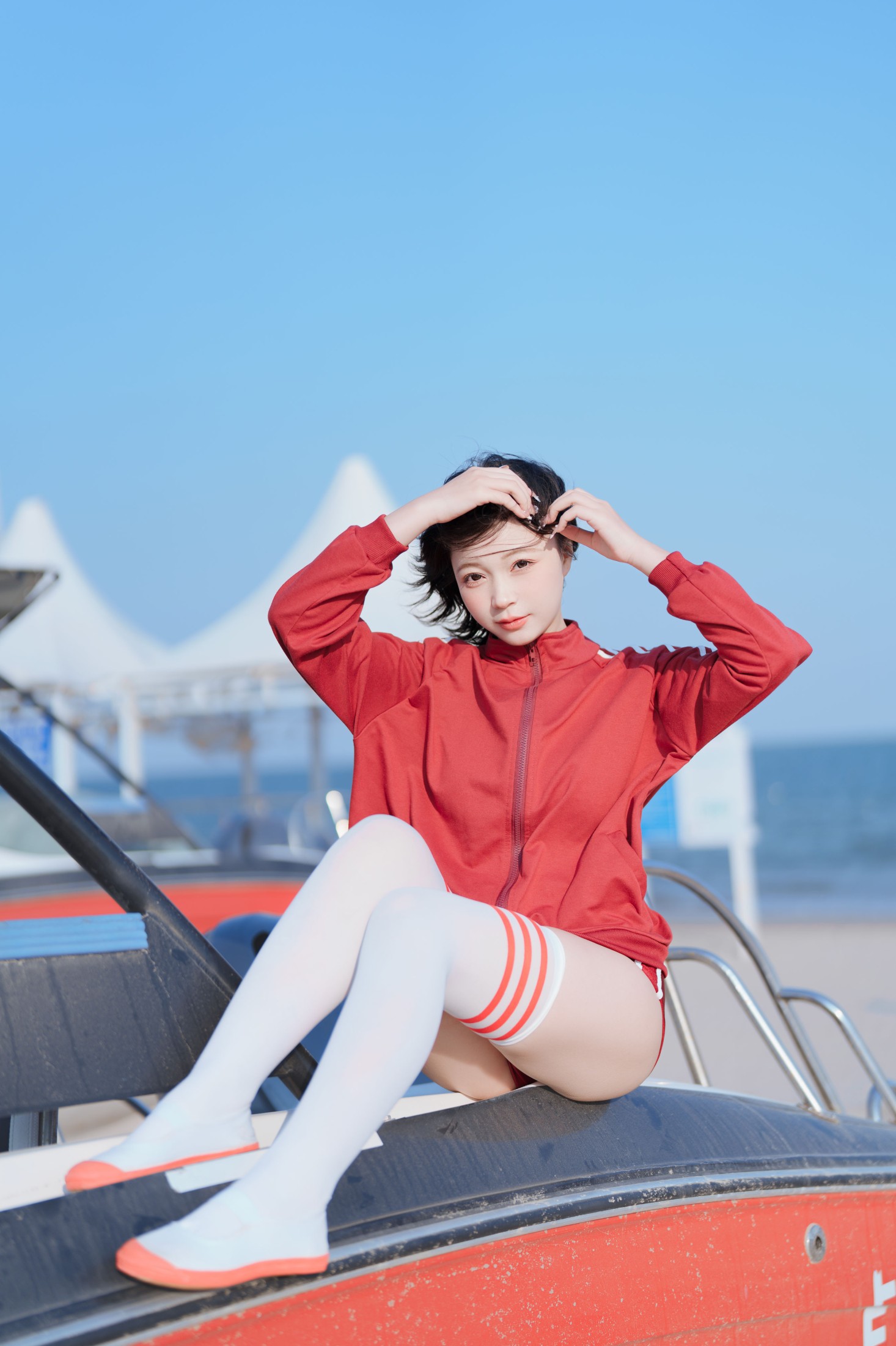 海边的青春少女