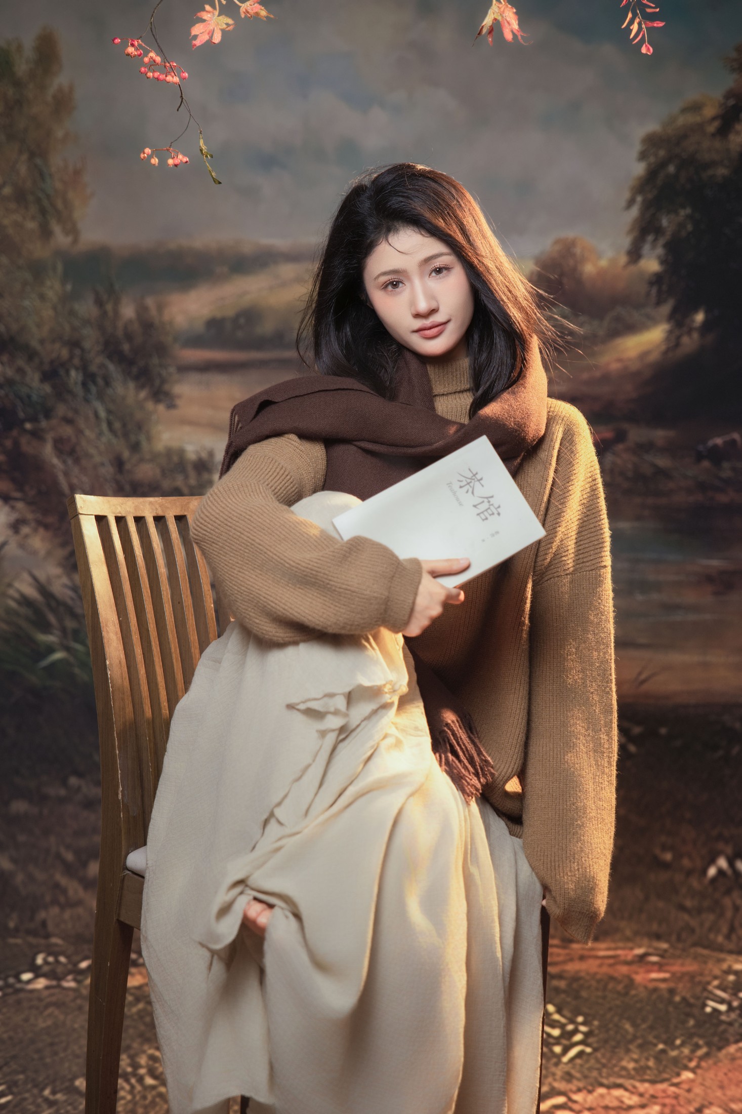 欣欣 – 《深秋的文艺少女》[13P]