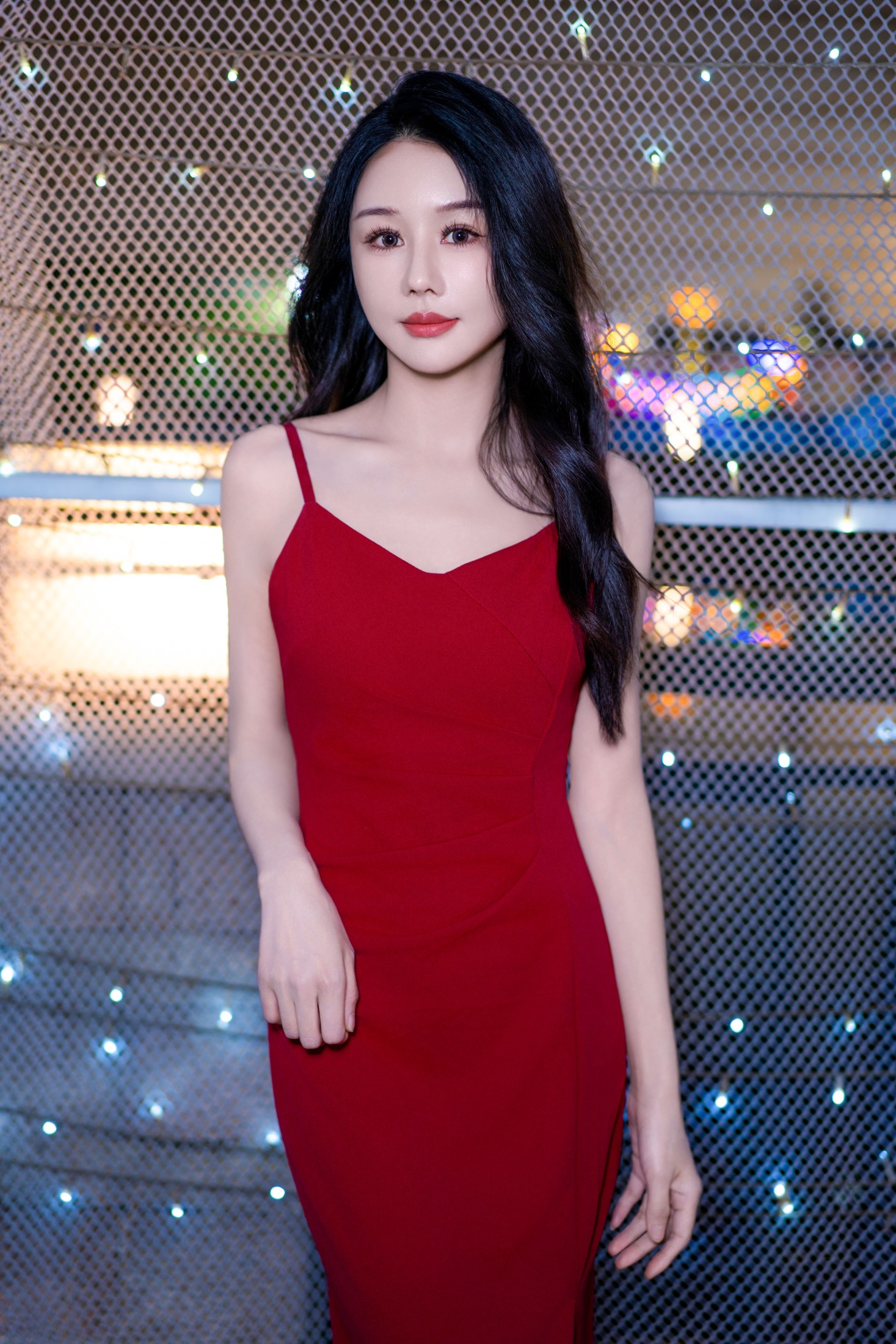 雪莉 – 《千灯湖夜未央：红裙女神的光影诗篇》[18P]