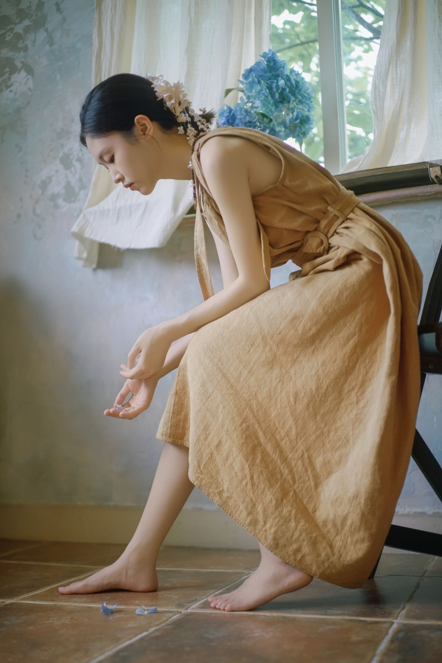 一只柚子 – 《时光诗画：花影少女时光》[47P]