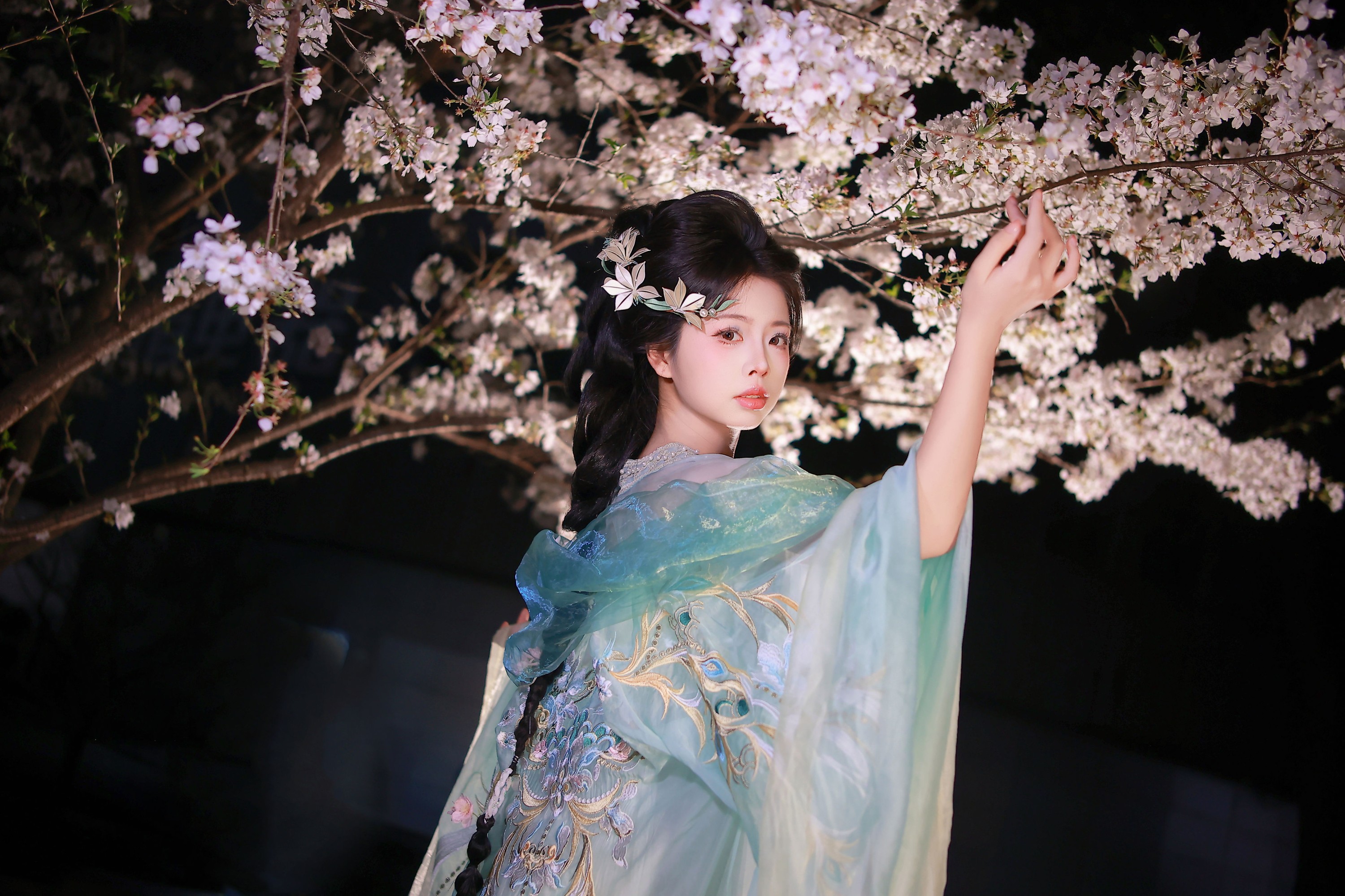肥肥 – 《樱花与少女》[15P]