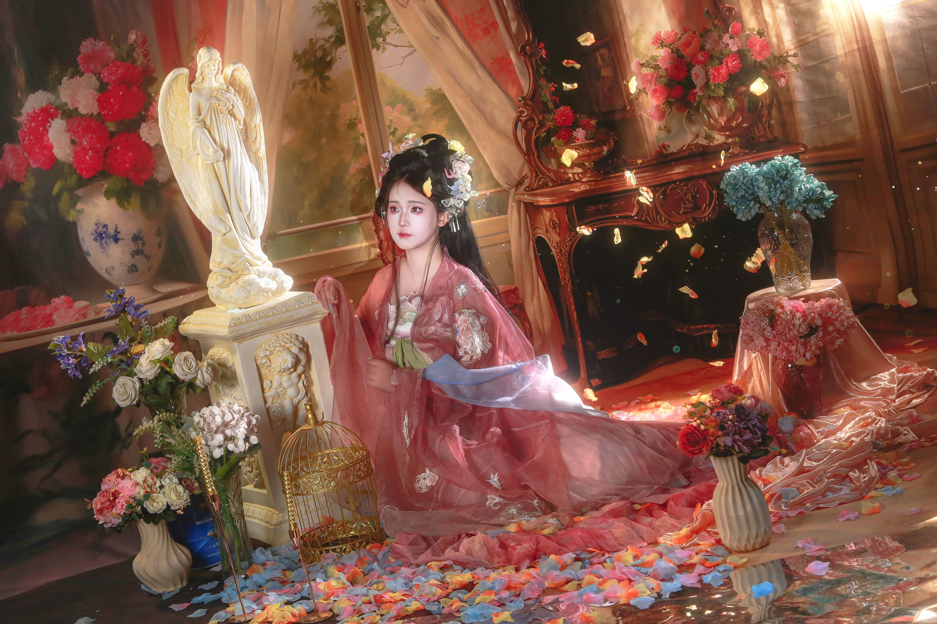 油画少女