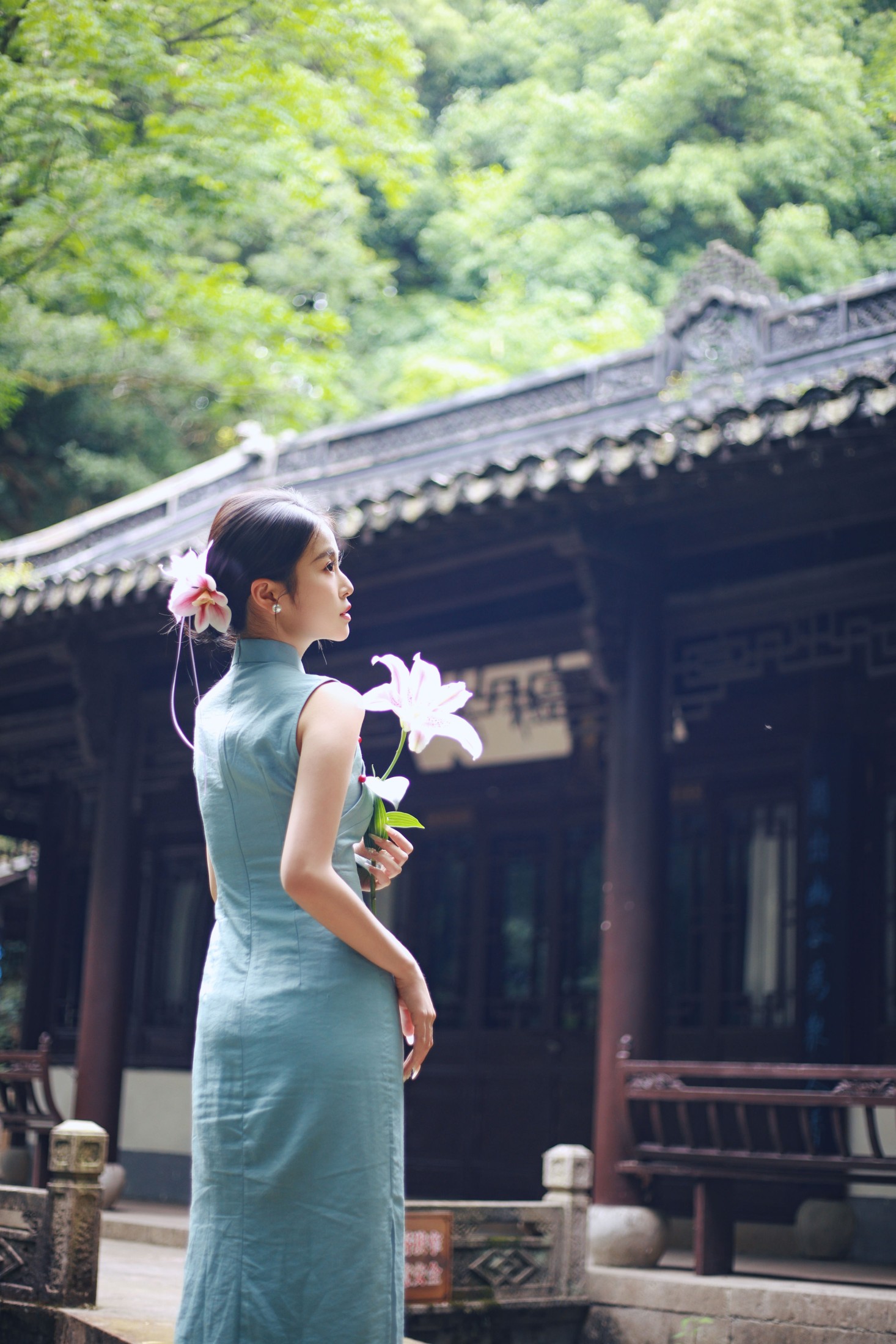 小蓝 – 《越王台旗袍新中式》[31P]