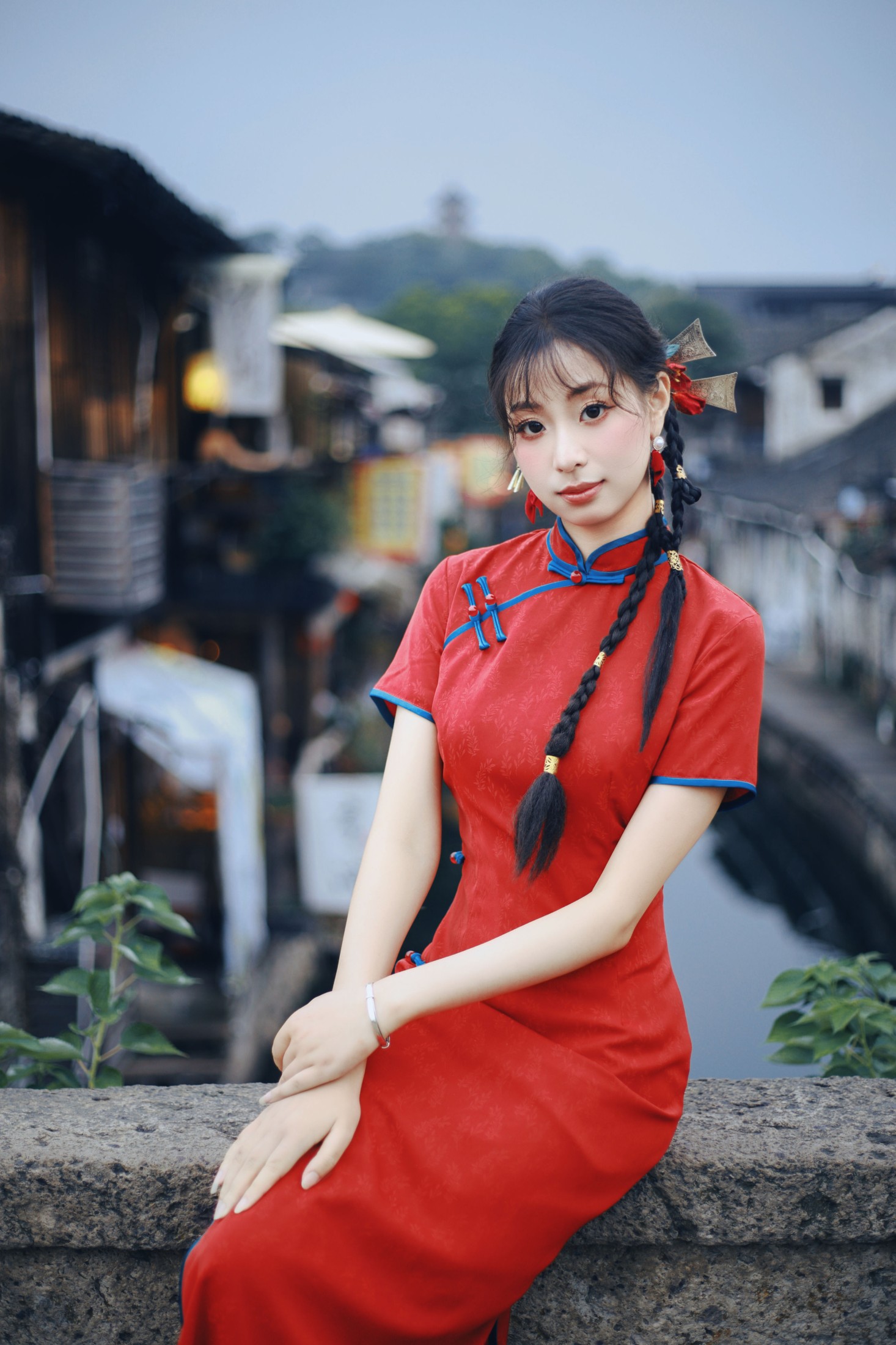 书圣故里江南水乡旗袍