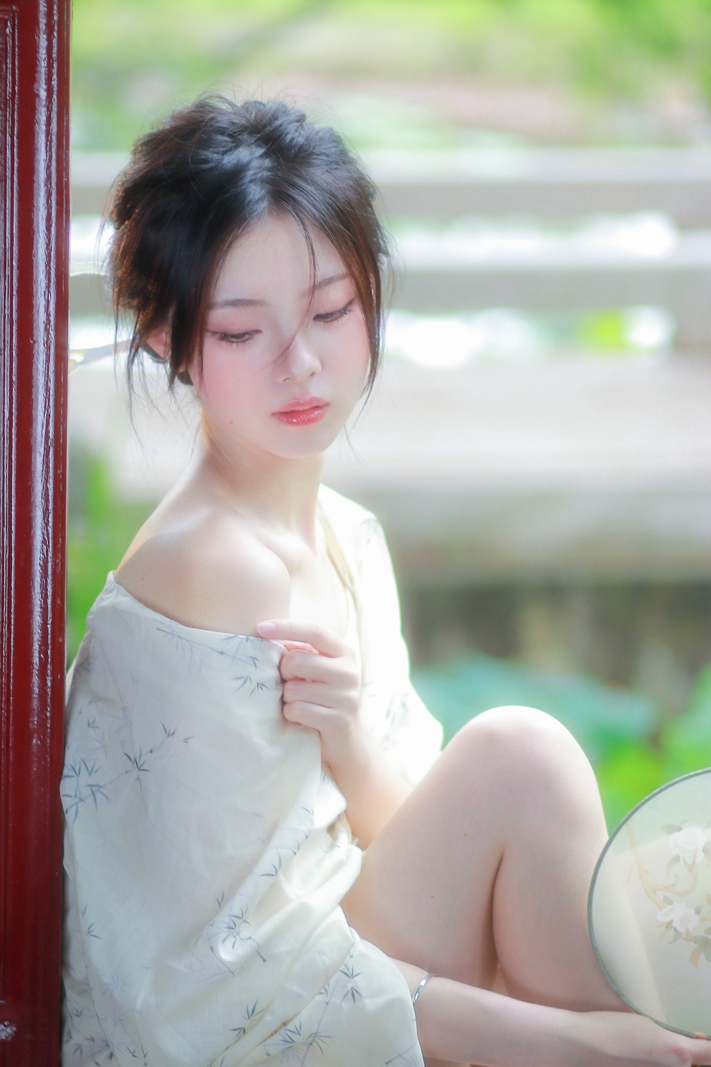 鹿离 – 《清冷感新中式～初夏的绿意》[14P]