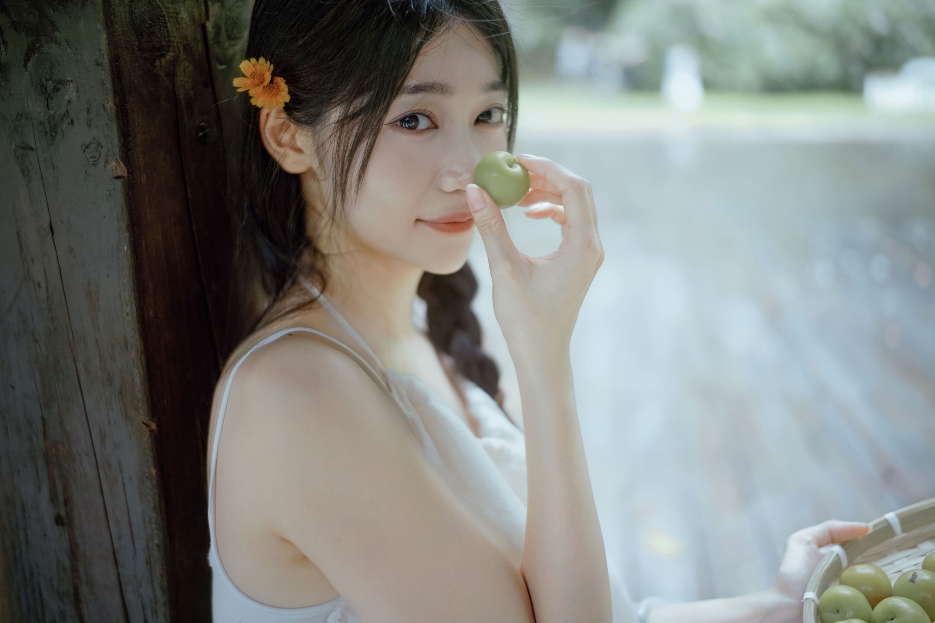 小美 – 《雨落林间，少女的青李时光》[41P]