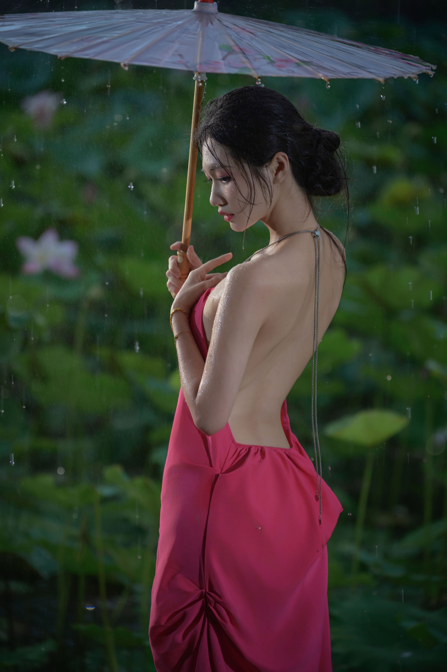 瑾瑾吖 – 《雨荷》[17P]