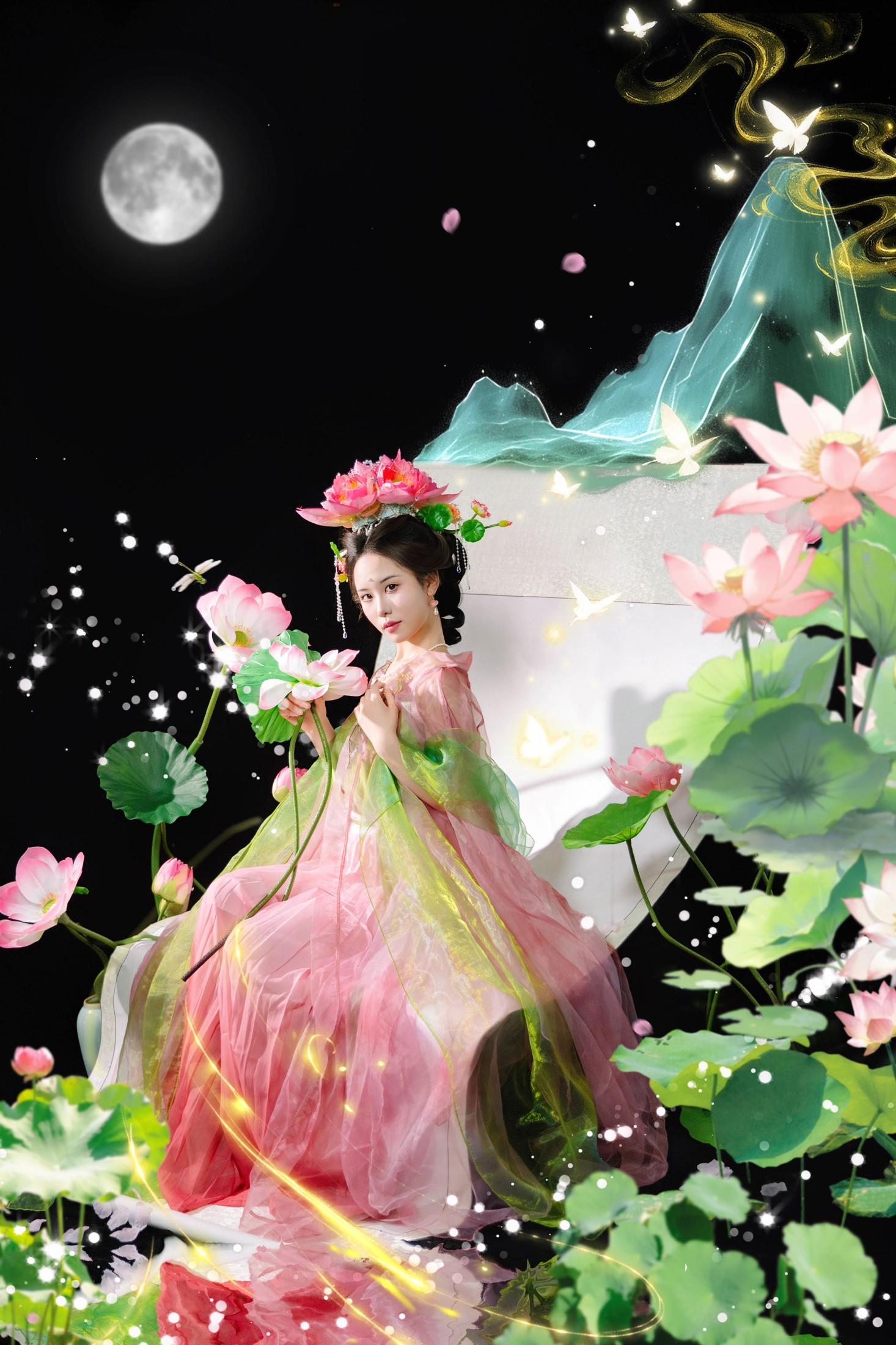 憨憨婷… – 《画中仙之荷花仙子》[20P]