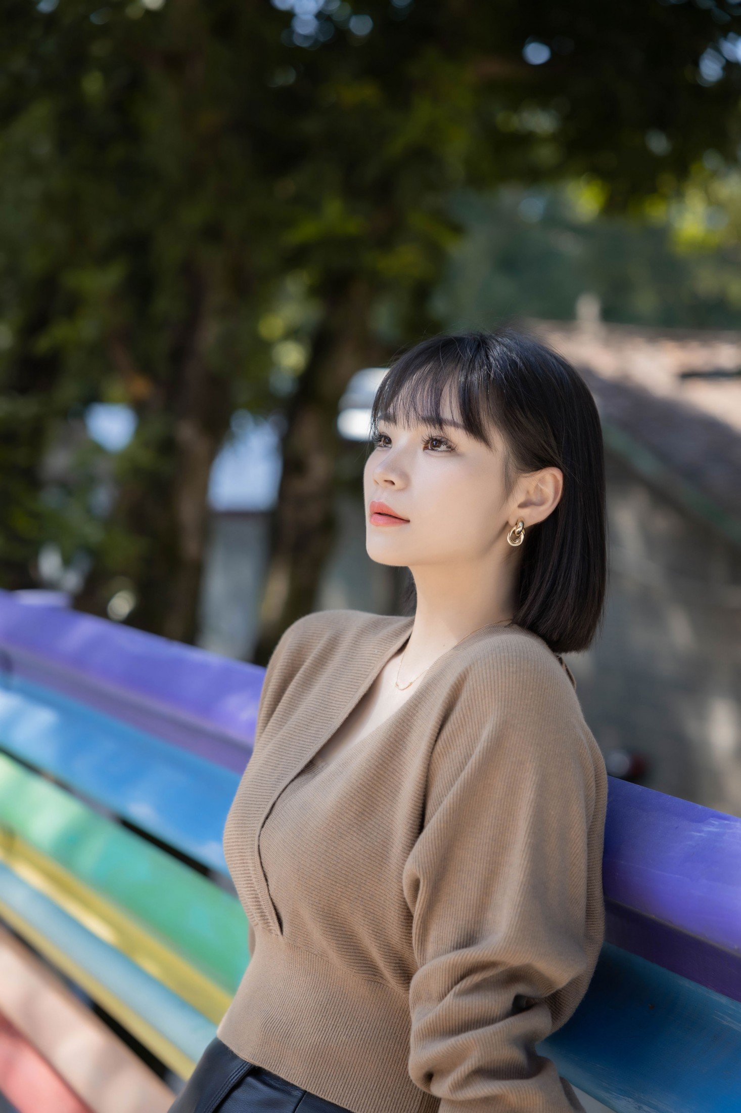 阳光下的老街