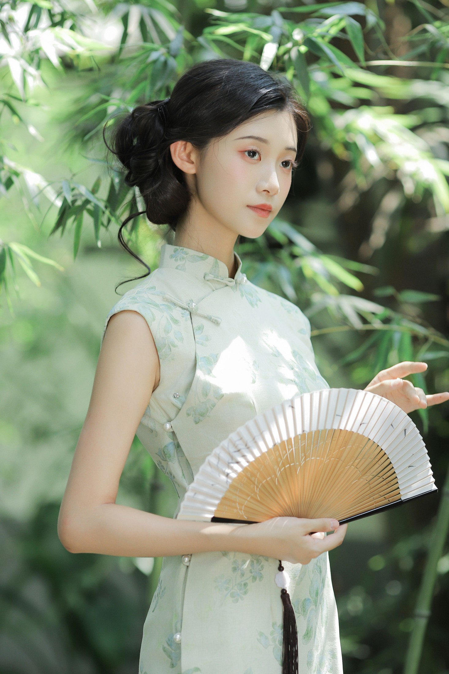 竹影斑驳