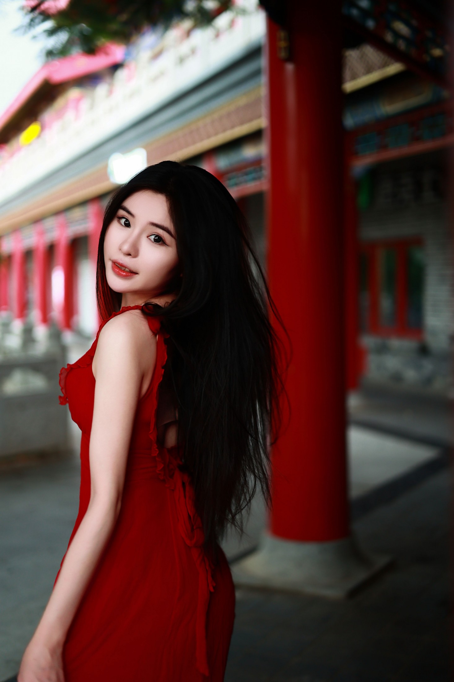 傍晚的红色