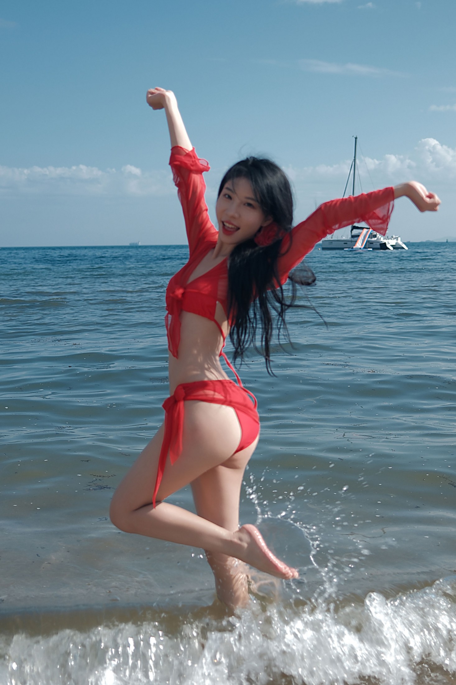 野生模特园子 – 《夏天就要玩水啊》[9P]