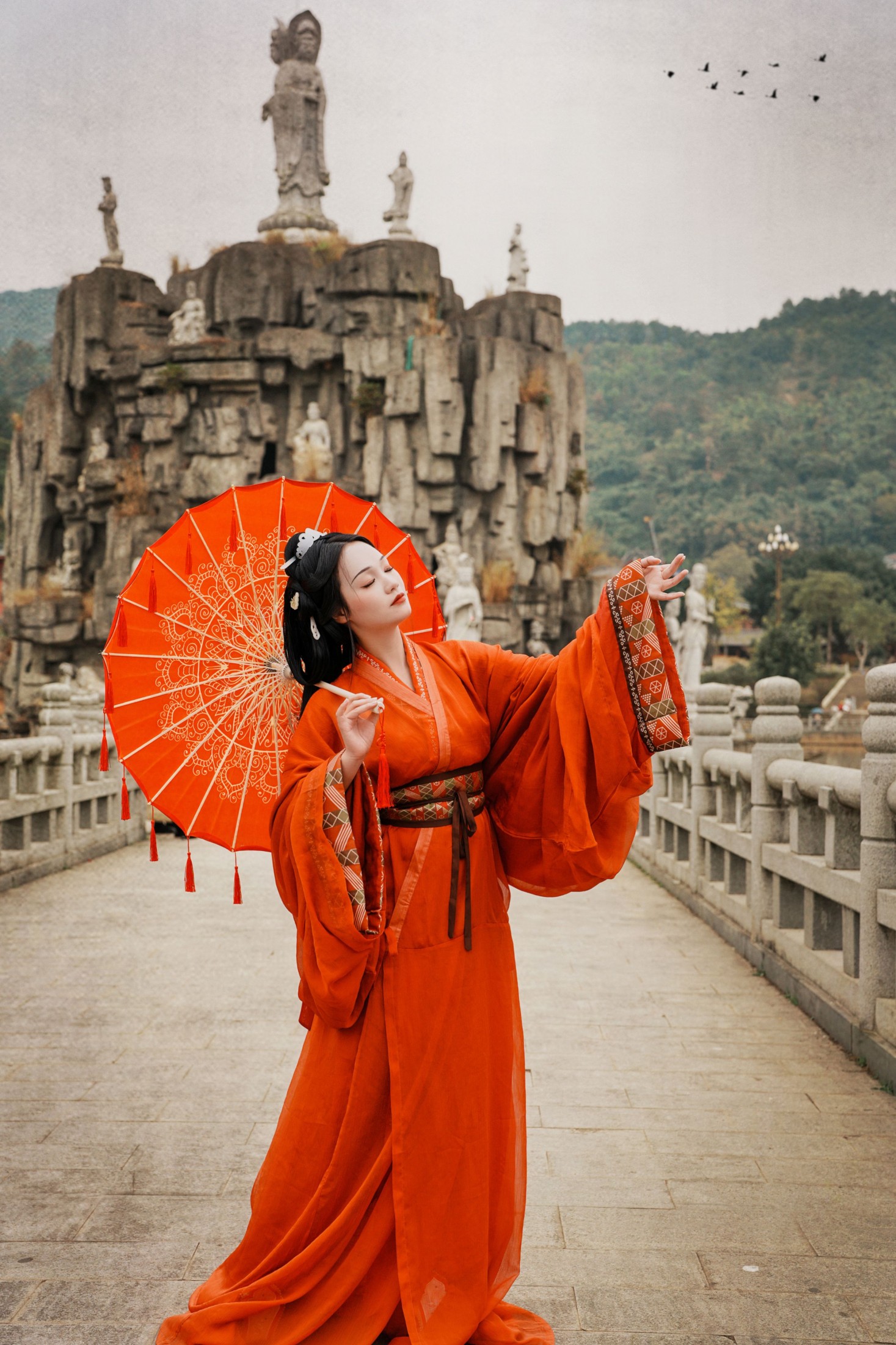 古风人像拍摄-万佛寺-泱泱