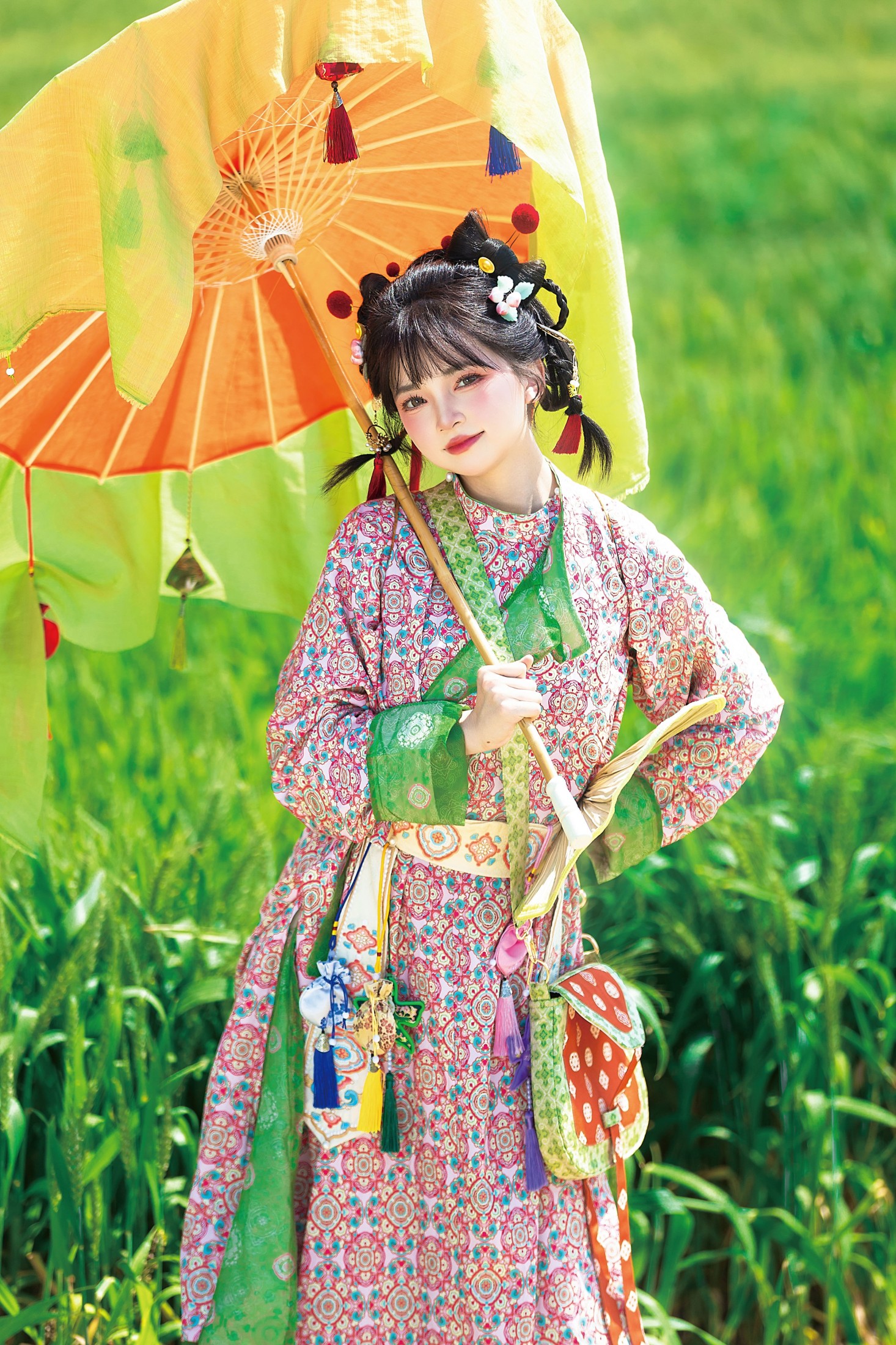 稻浪童趣,汉服萌娘撒欢记