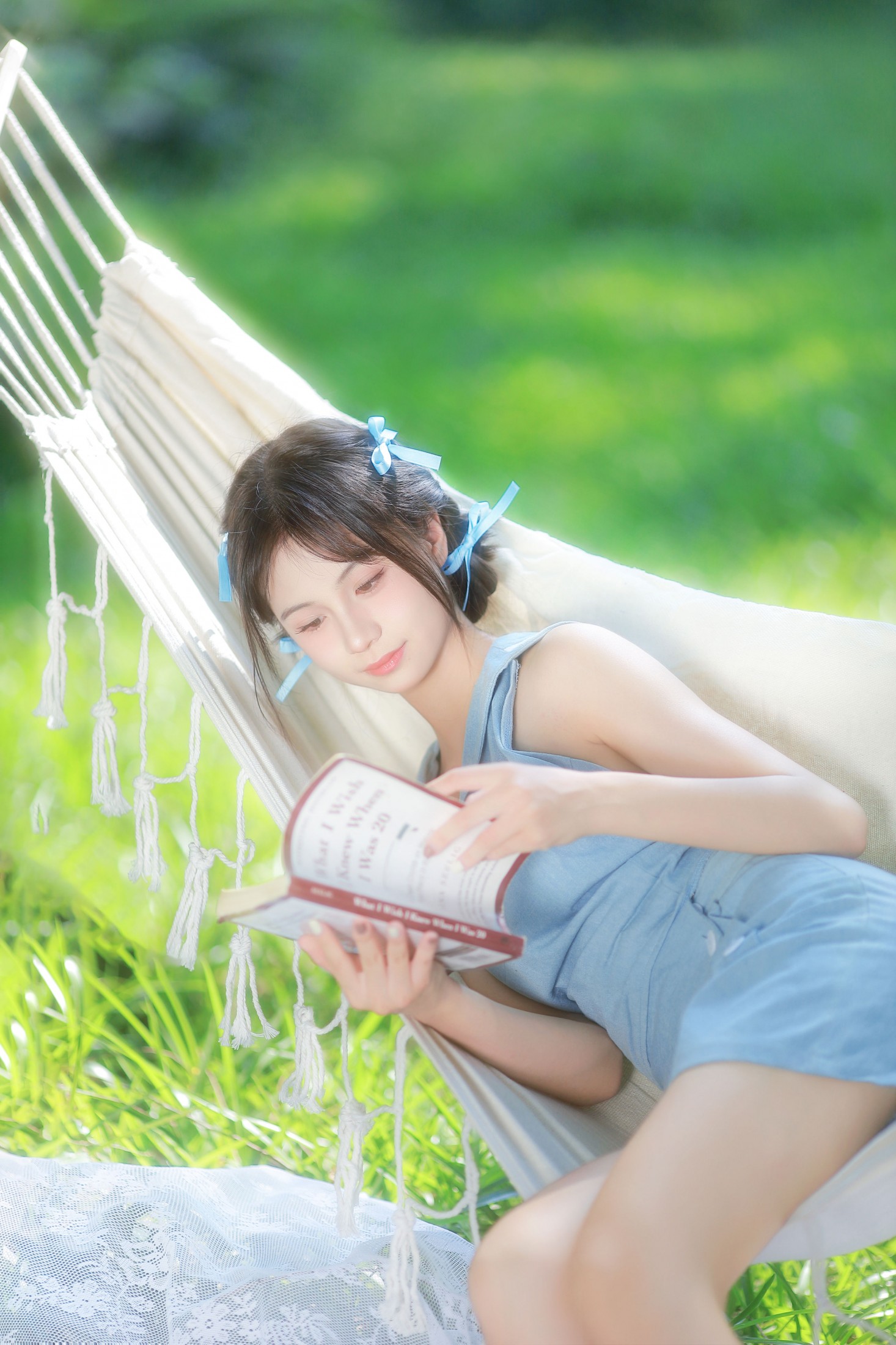 吊床拍照夏日氛围感拉满