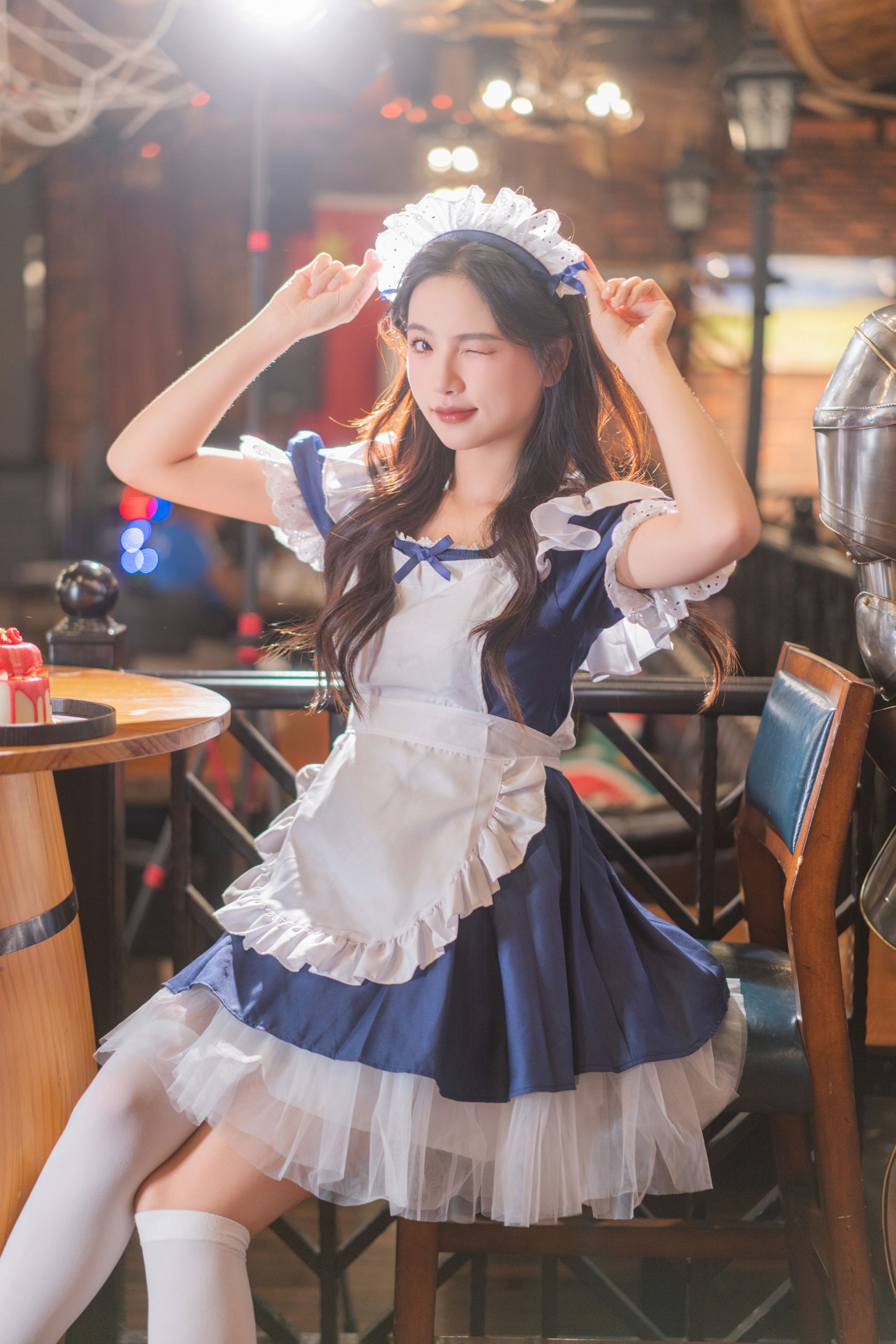 小张 - 《酒馆里的蓝白甜风“服务生”》[39P]