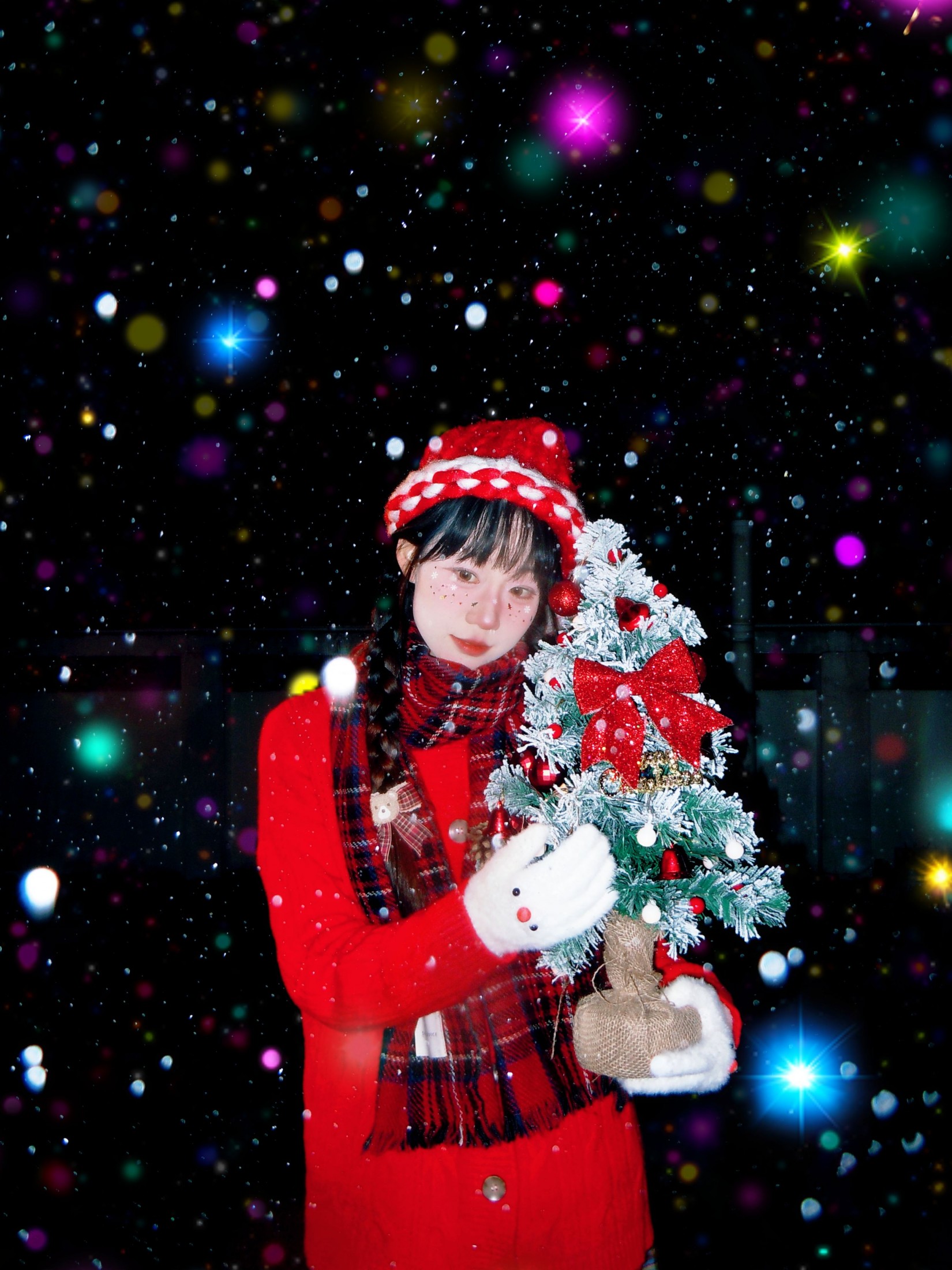 彩色的雪
