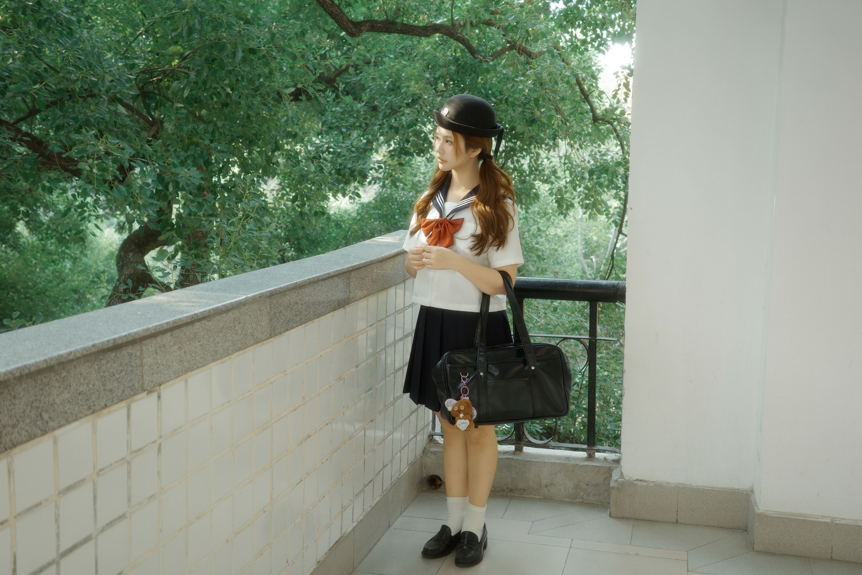 绿叶下