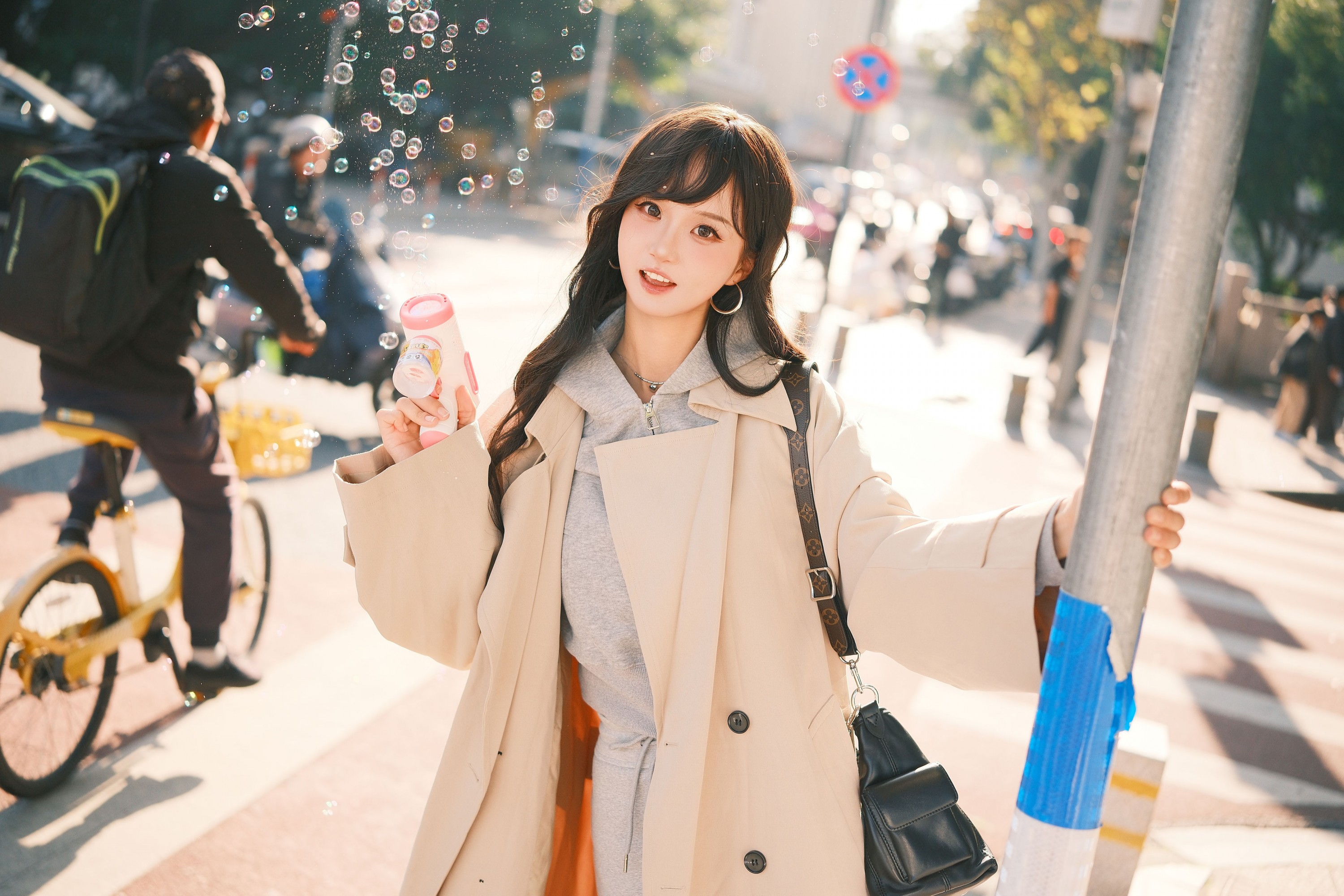 秋日氛围感街道