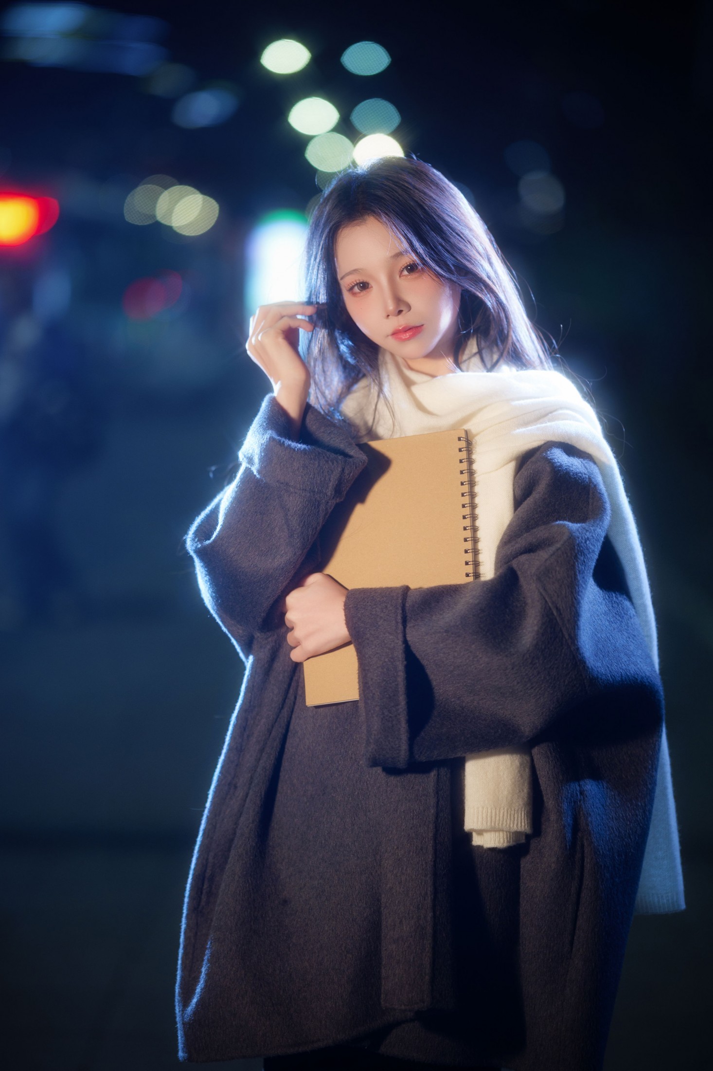 夜景人像