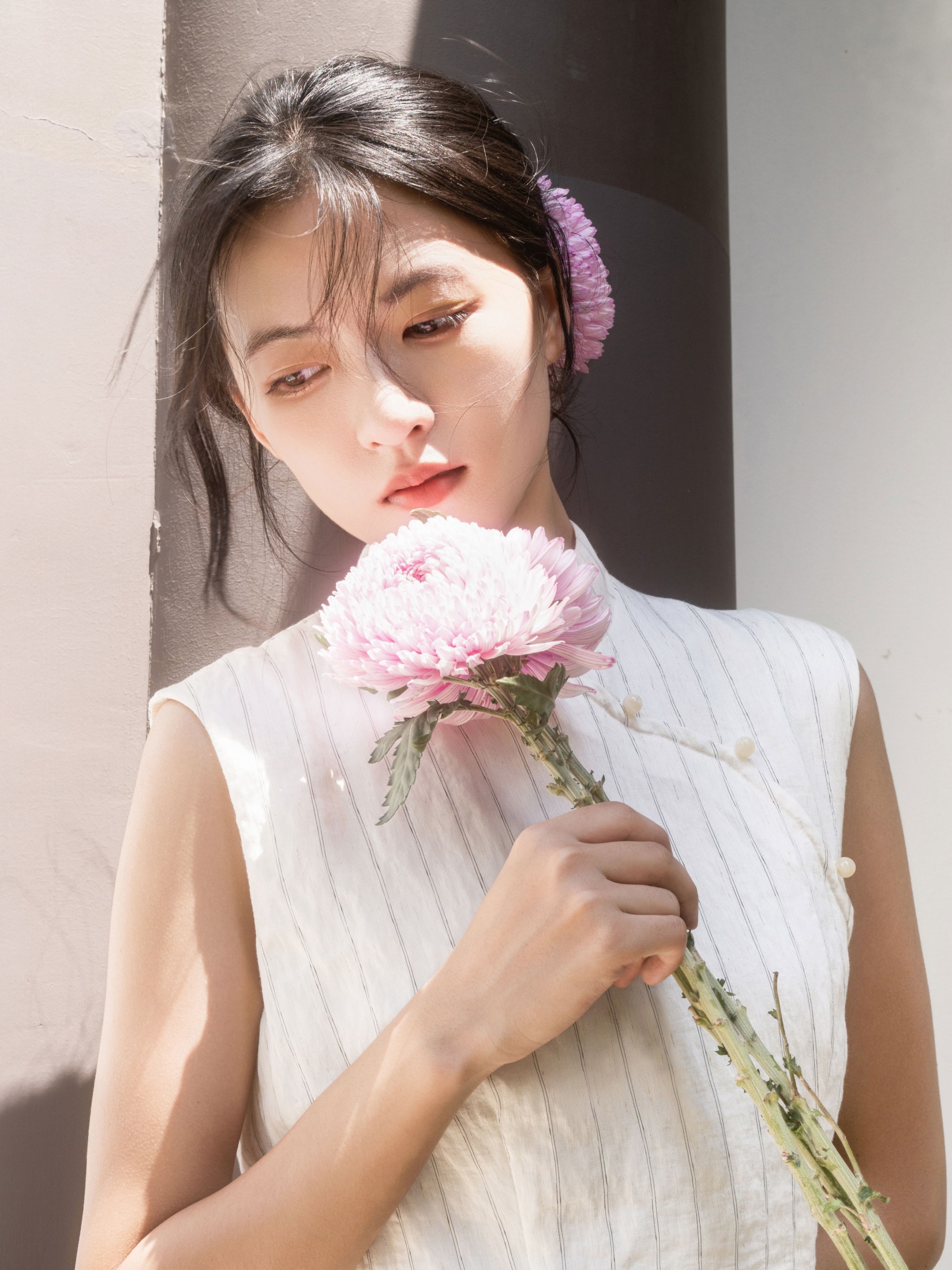 白旗袍与东方美人