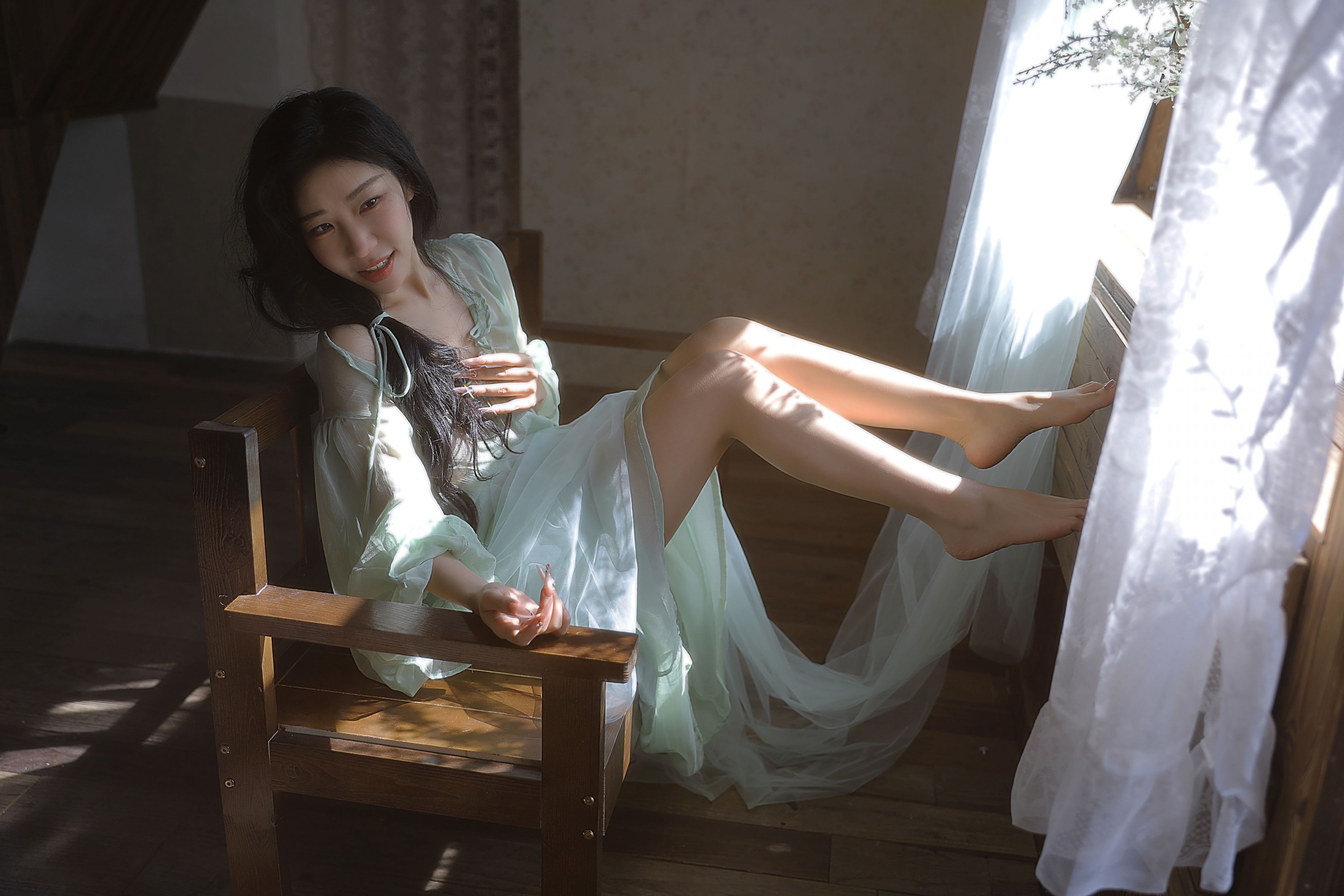 野生模特园子 - 《绿影》[20P]