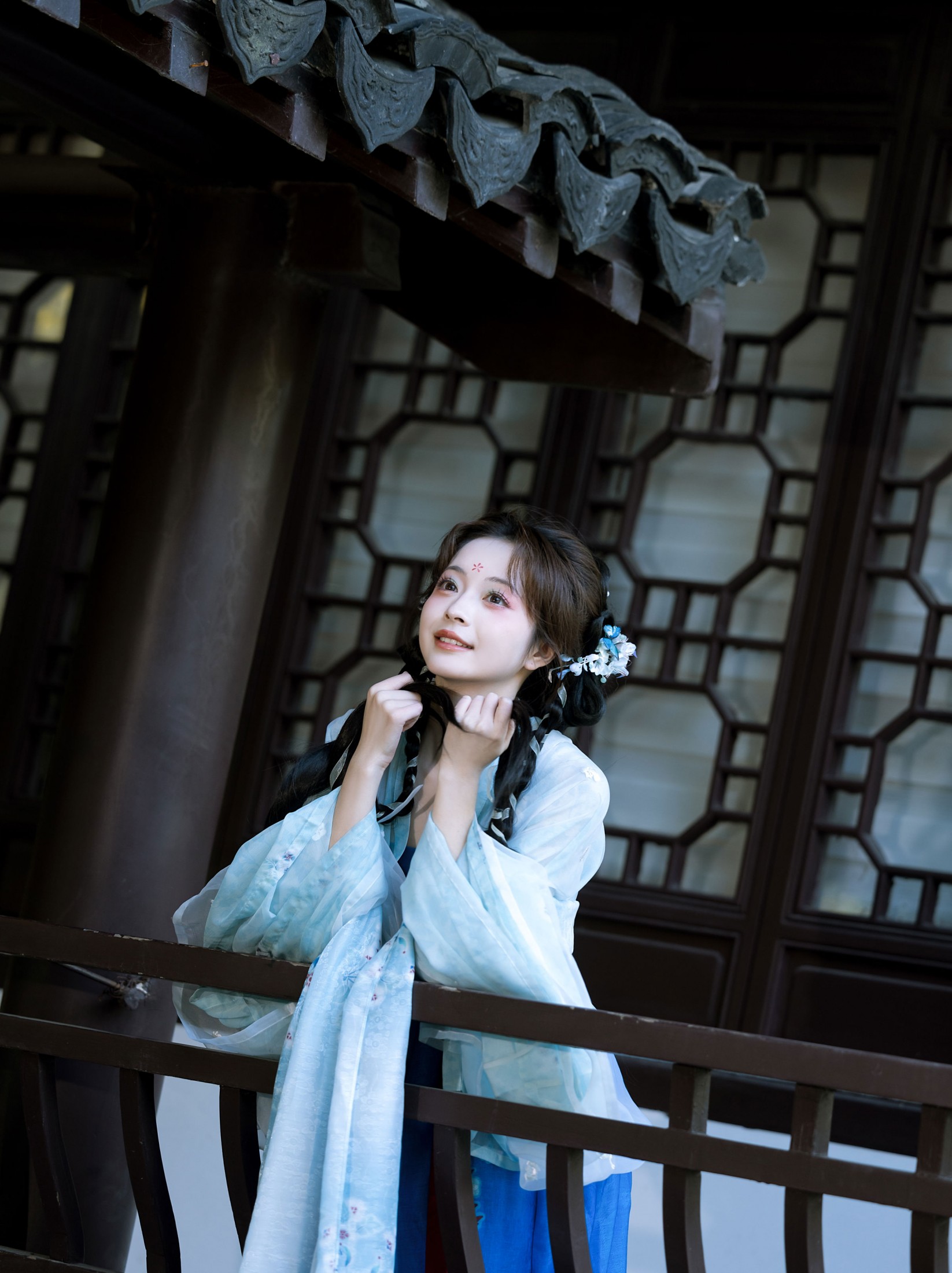 欢欢 - 《清甜少女汉服外景》[12P]