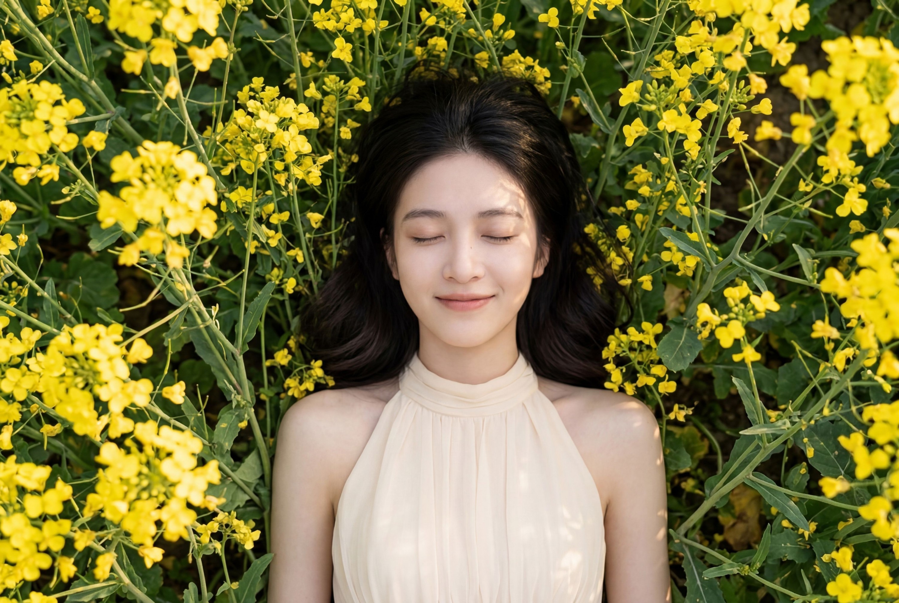 《油菜花中少女》[10P]
