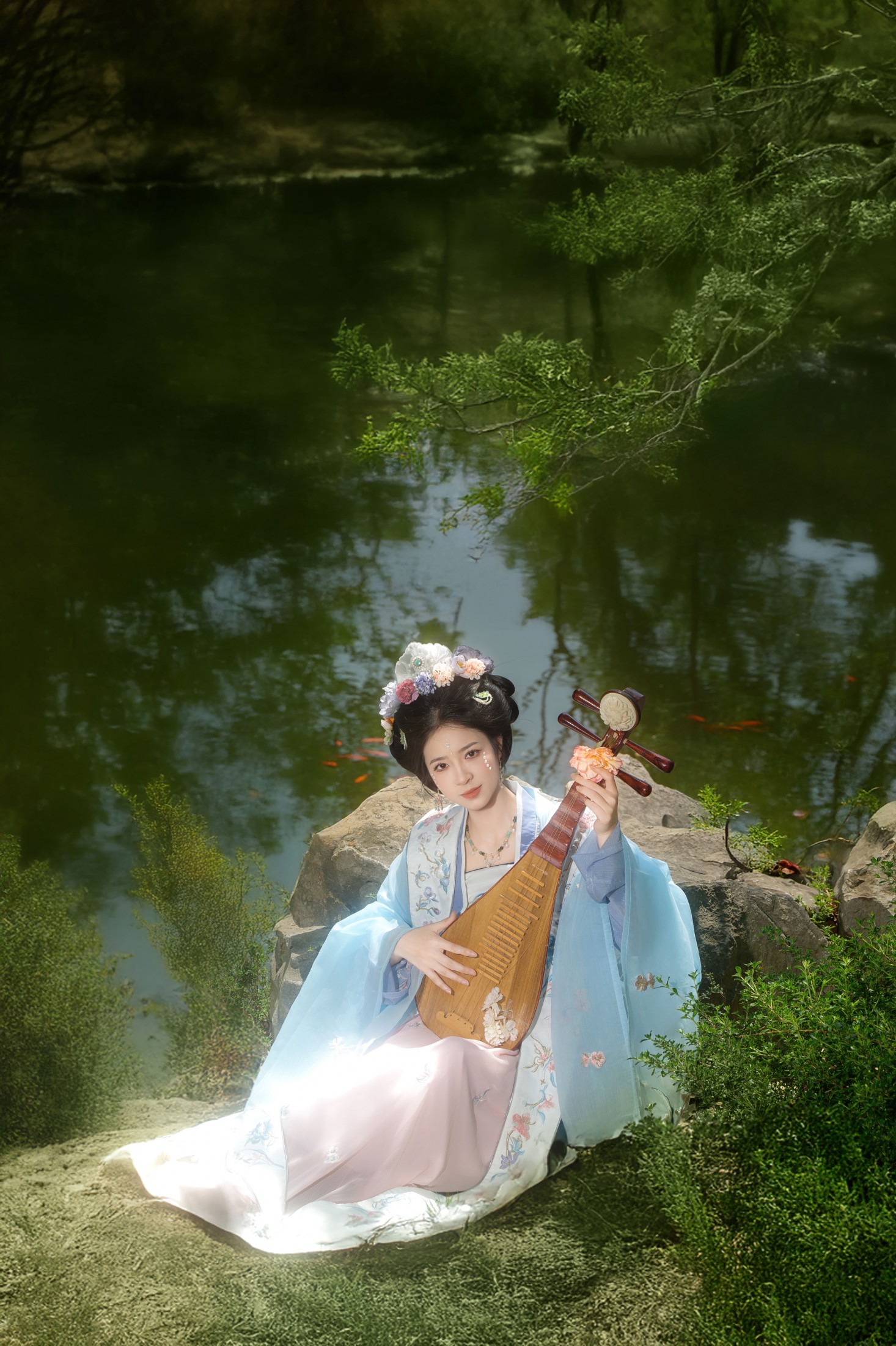 《临水仙踪，一袭蓝韵》[12P]