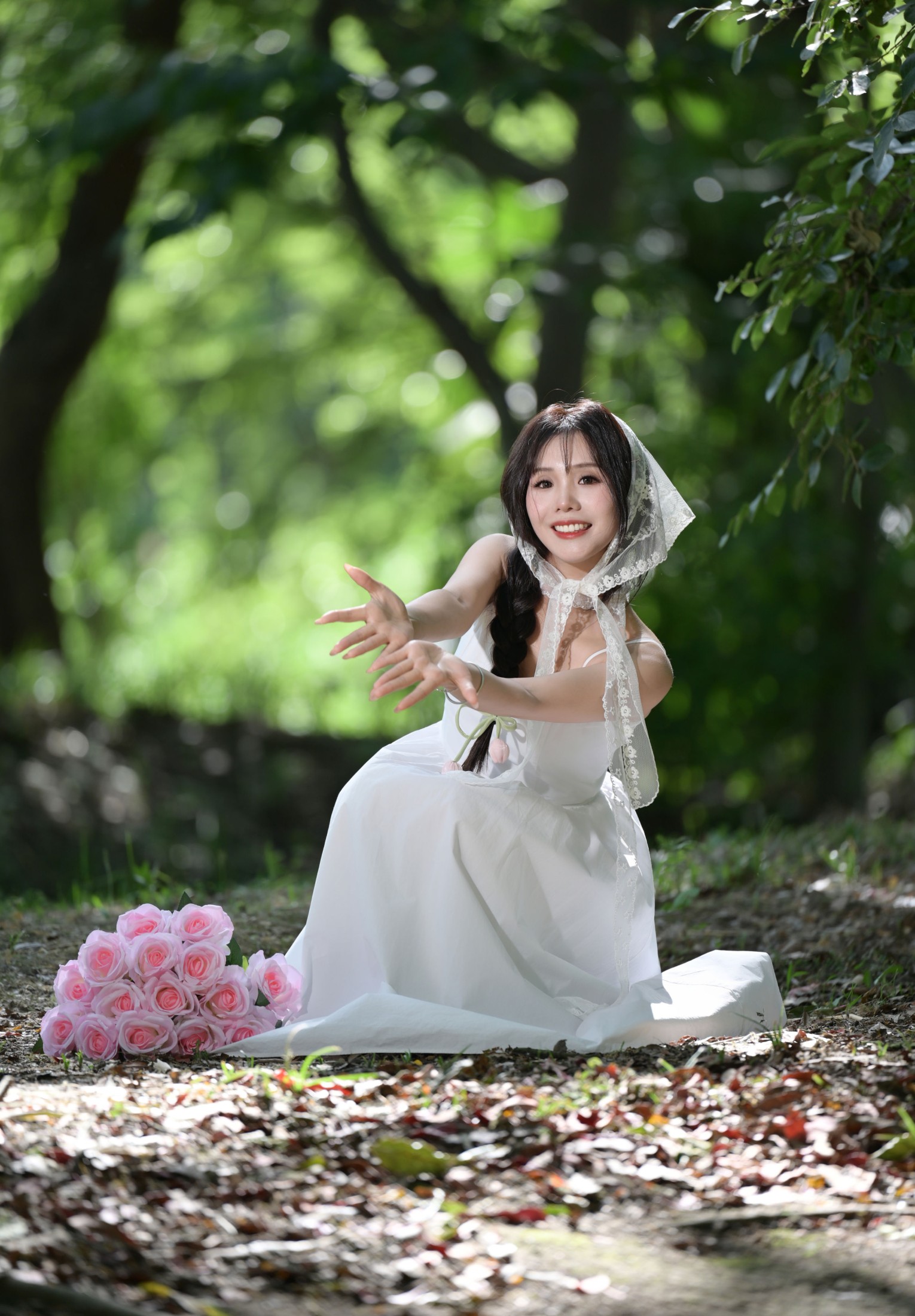 《林间治愈白裙是夏天最好的文案》[10P]