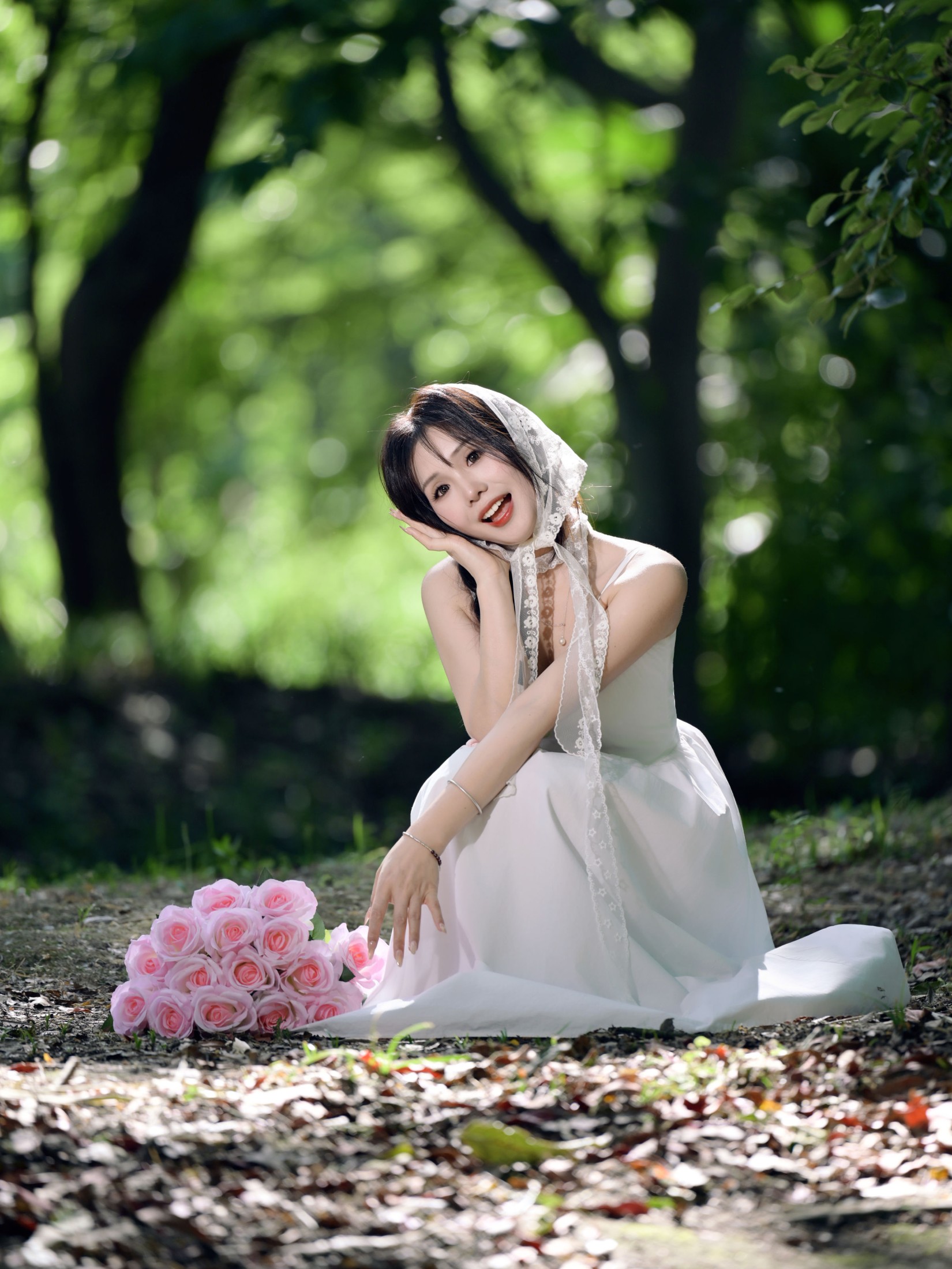 《林间治愈白裙是夏天最好的文案》[10P]