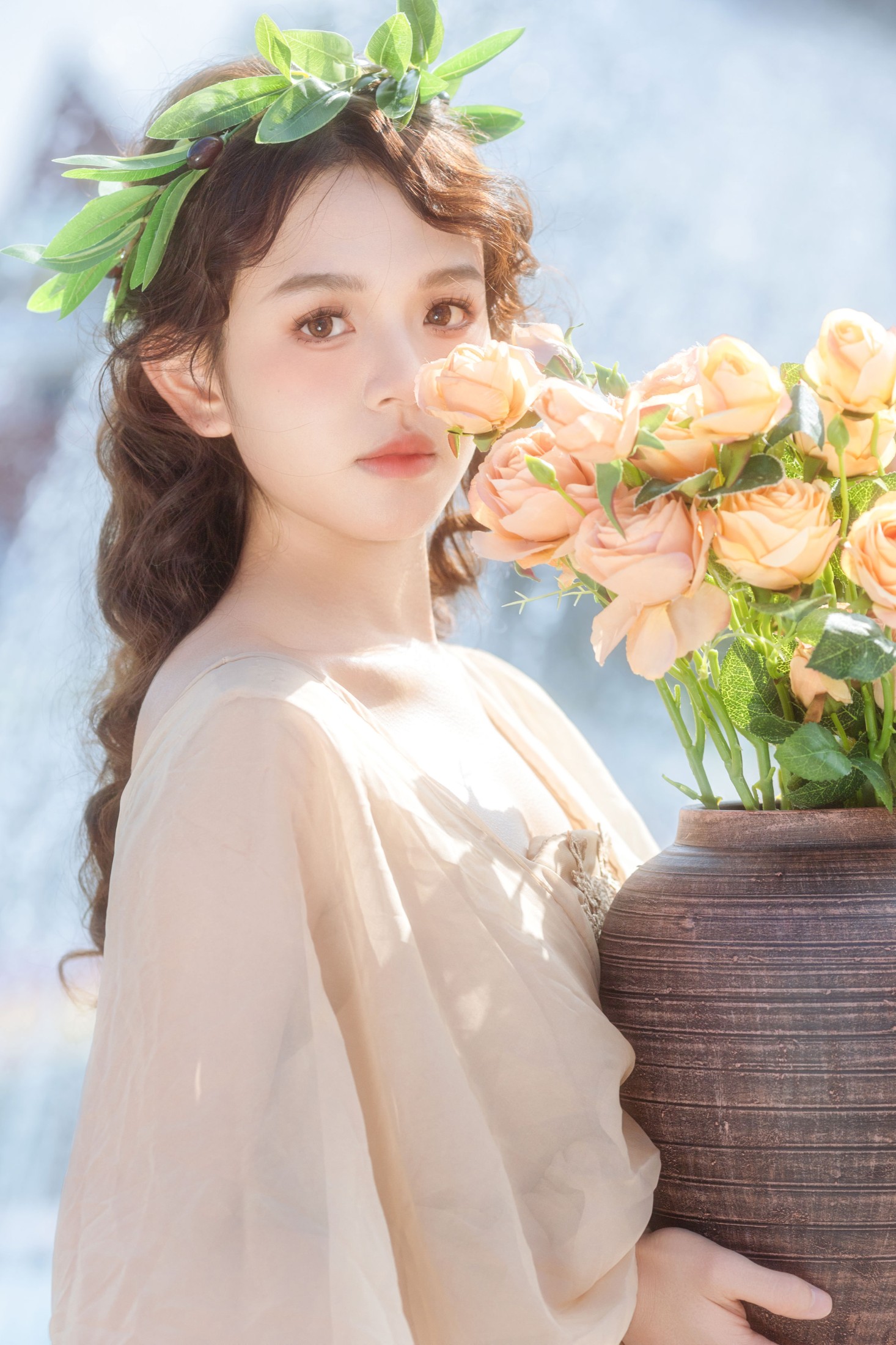 《许愿池的希腊少女️》[12P]
