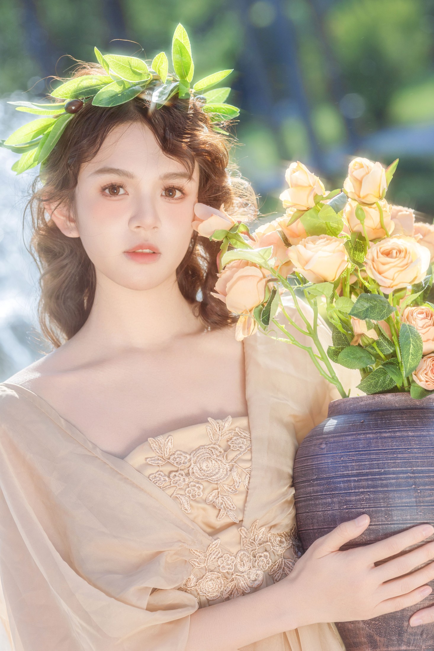 《许愿池的希腊少女️》[12P]