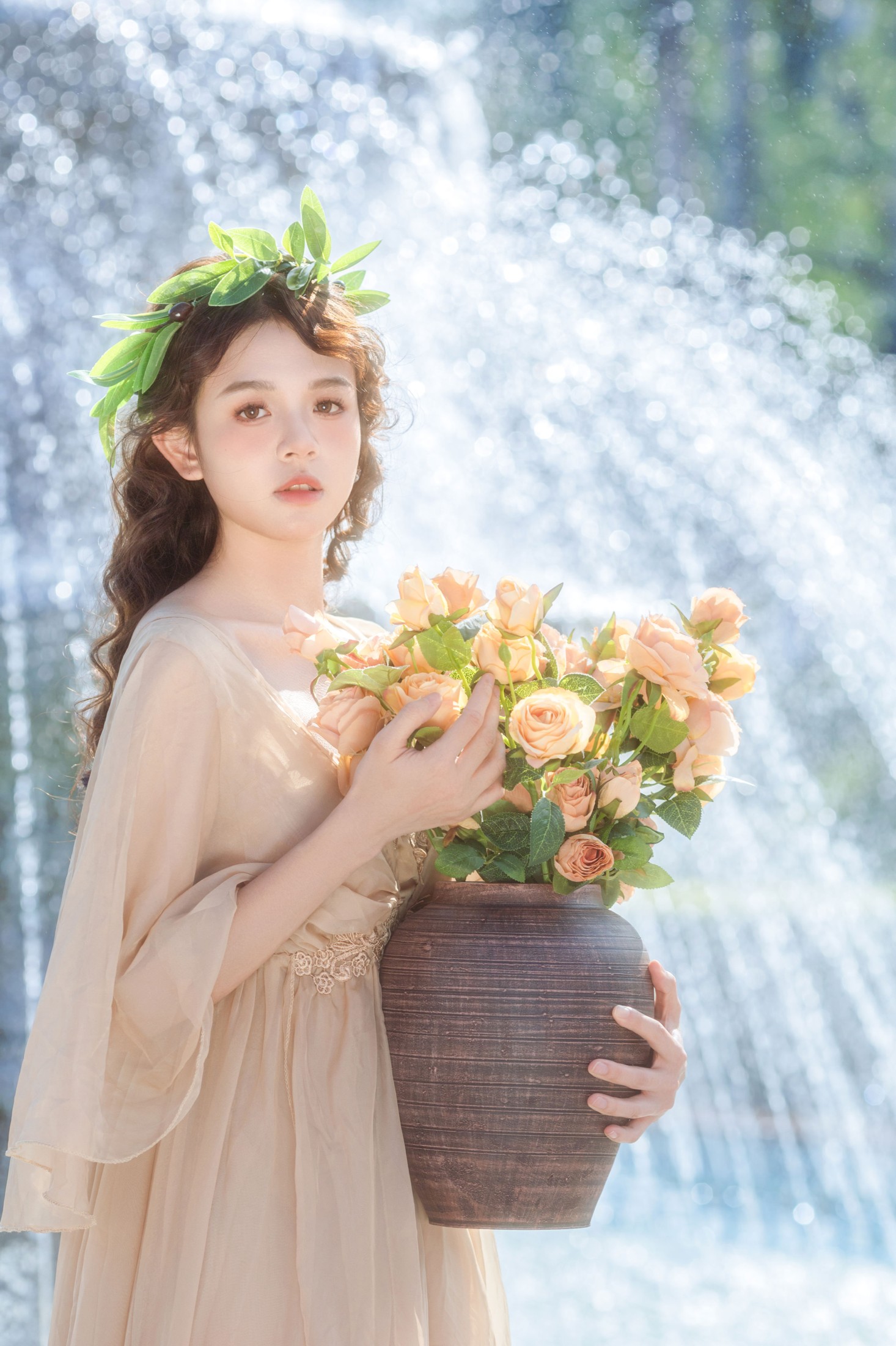 《许愿池的希腊少女️》[12P]