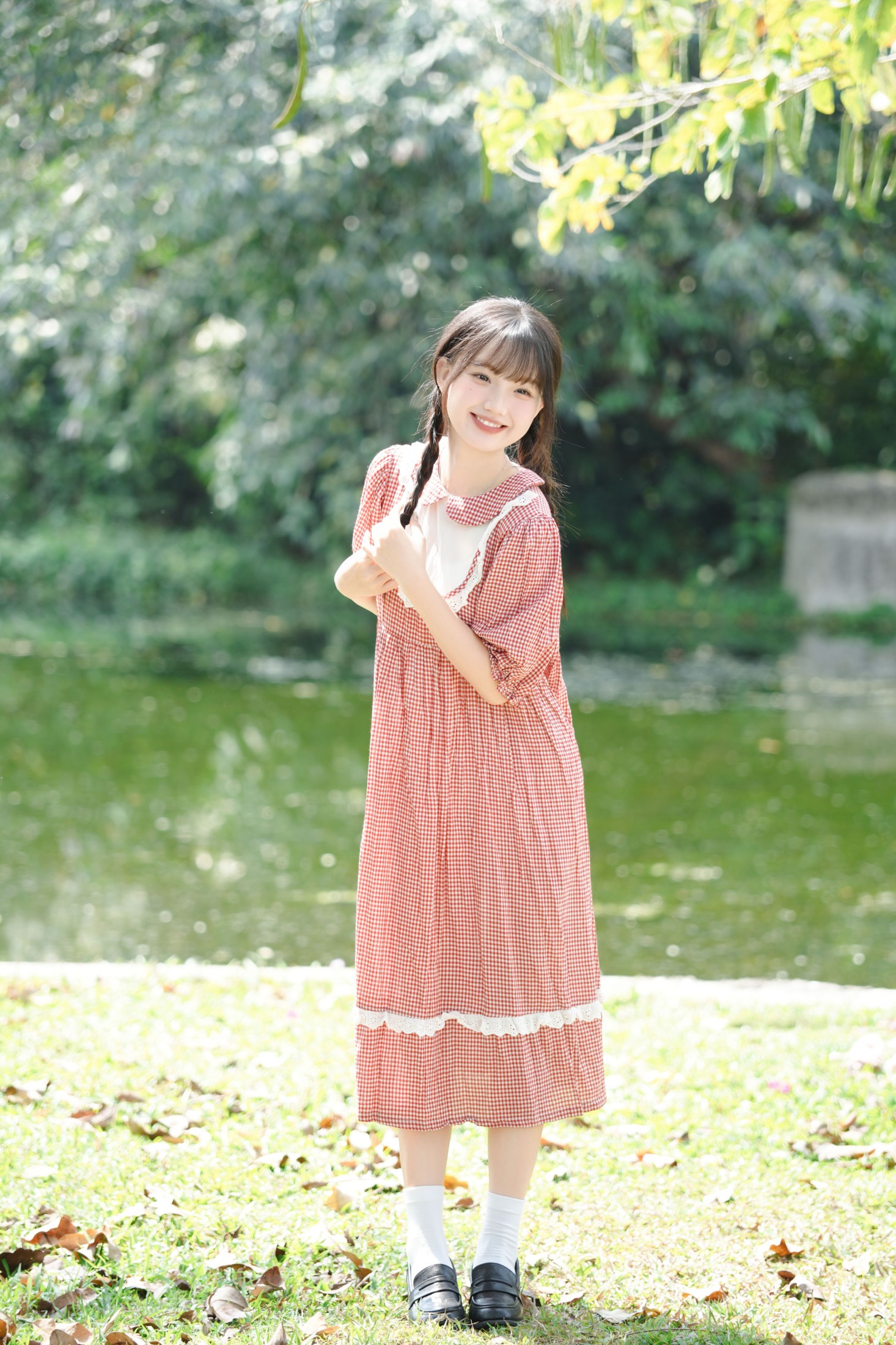 《湖边碎花裙女孩》[11P]