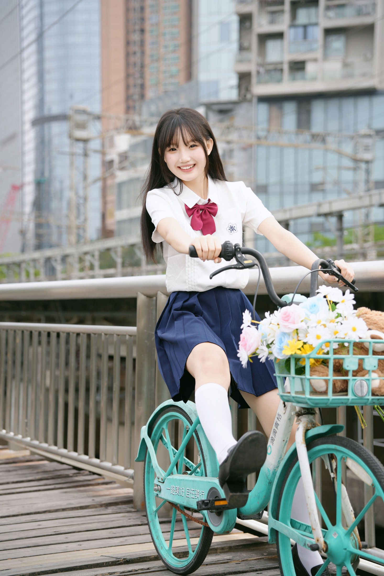《自行车可爱jk少女》[13P]