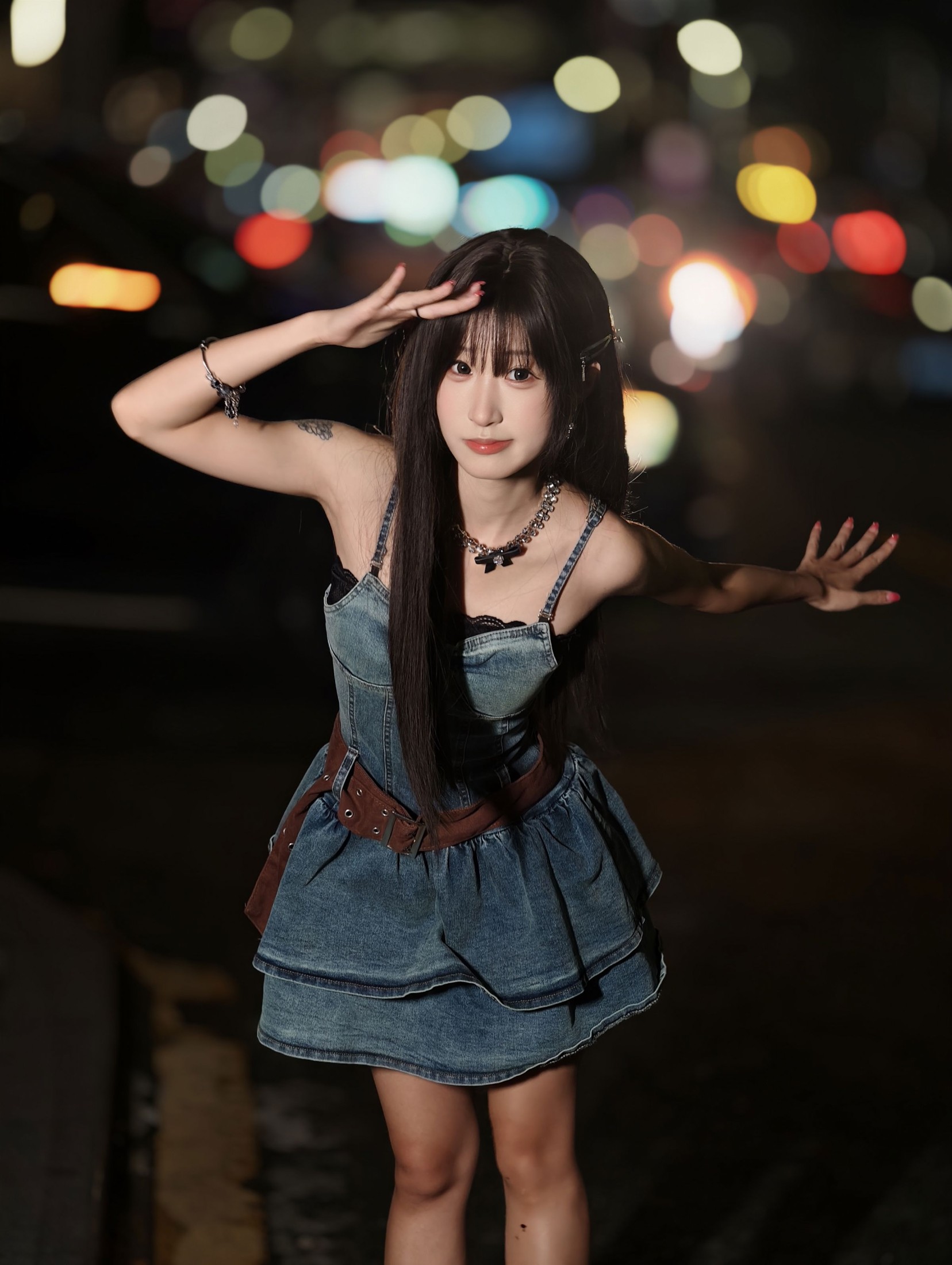 《夜景街拍甜妹》[10P]