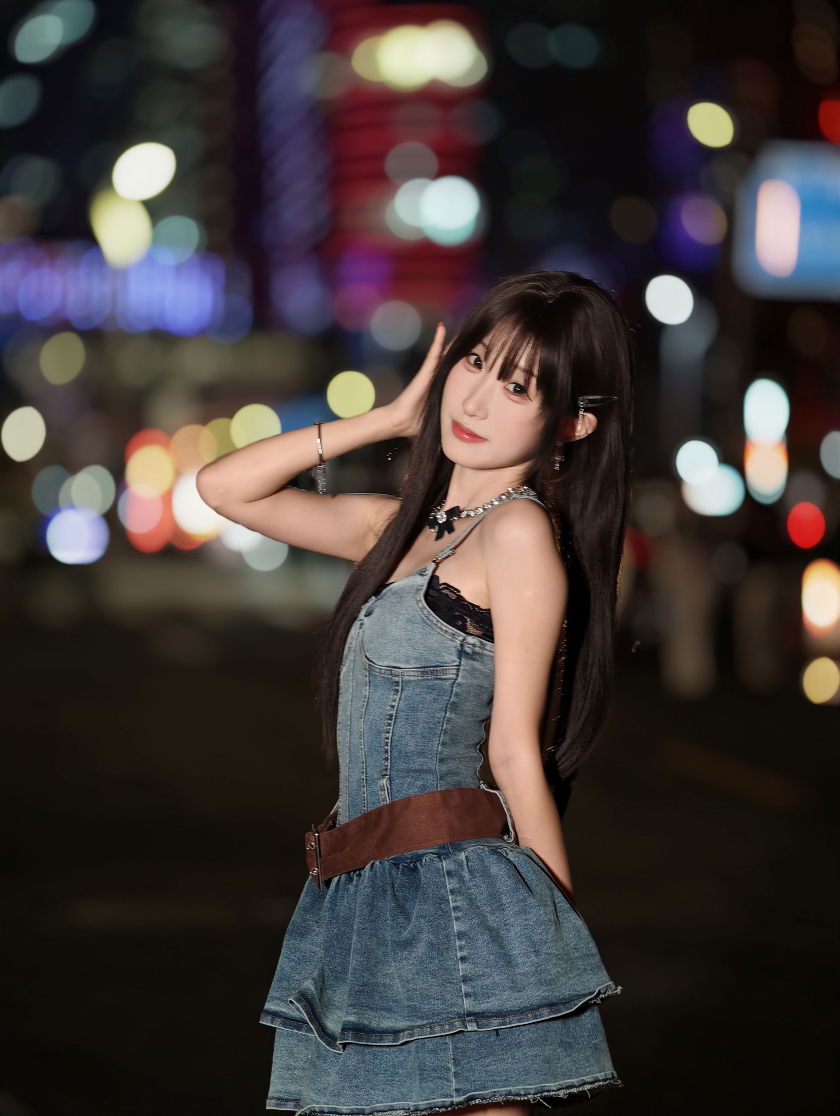 《夜景街拍甜妹》[10P]