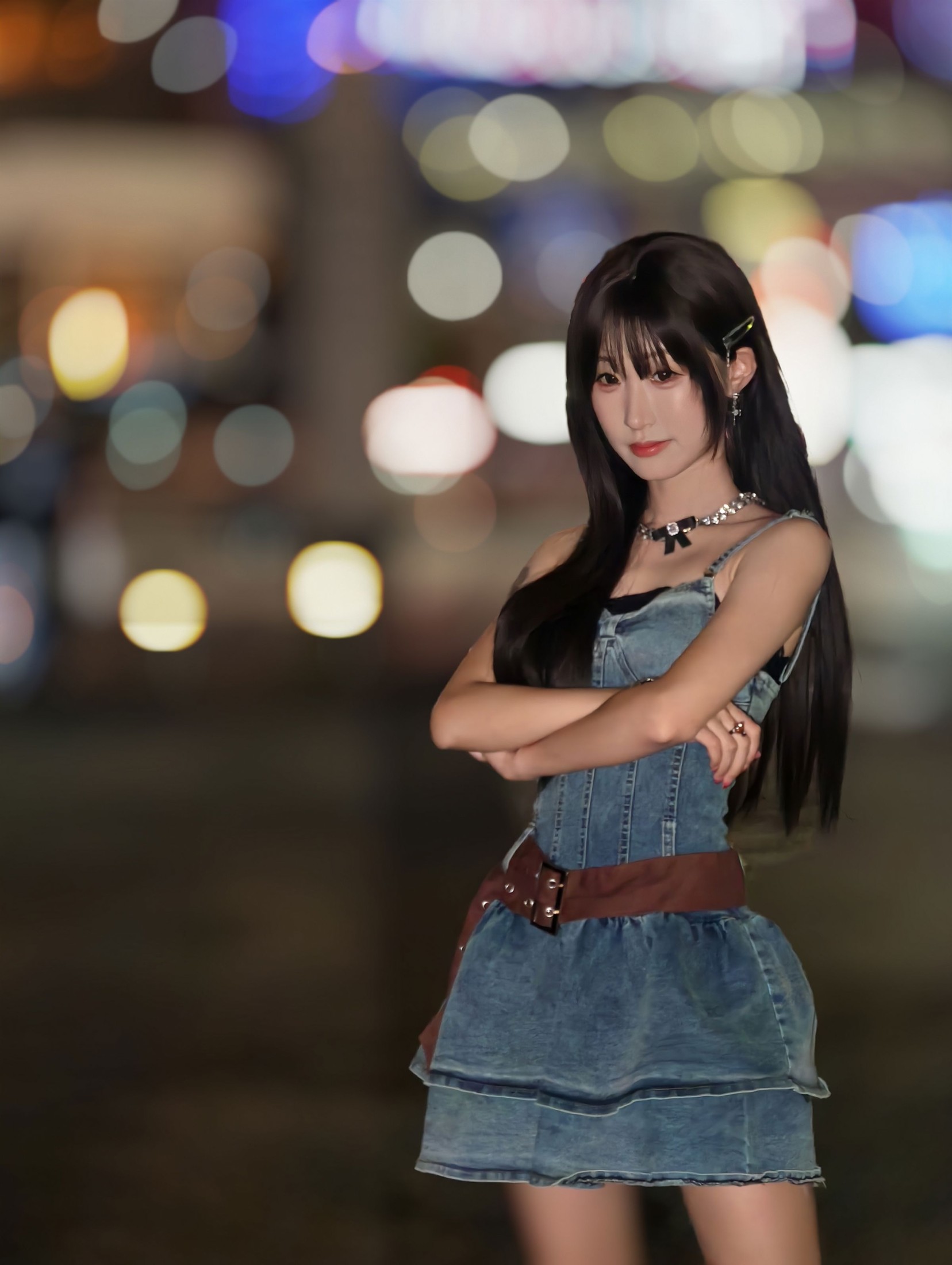 《夜景街拍甜妹》[10P]