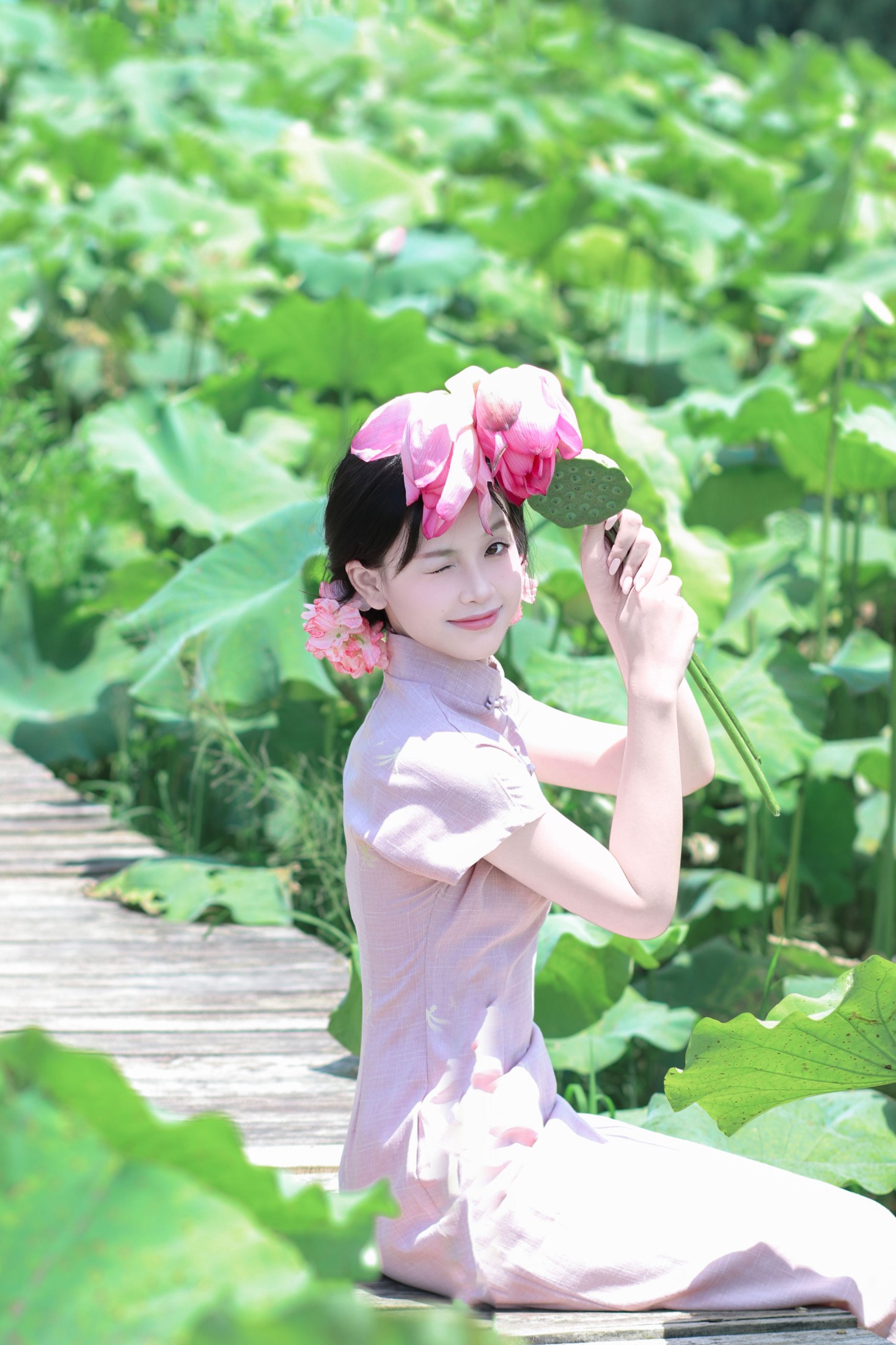 《荷花小精灵‍️》[21P]