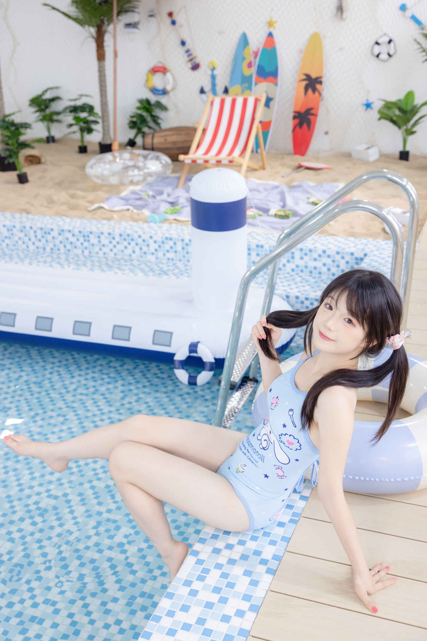 《泳池甜妹|是你的夏日限定款吗？》[9P]
