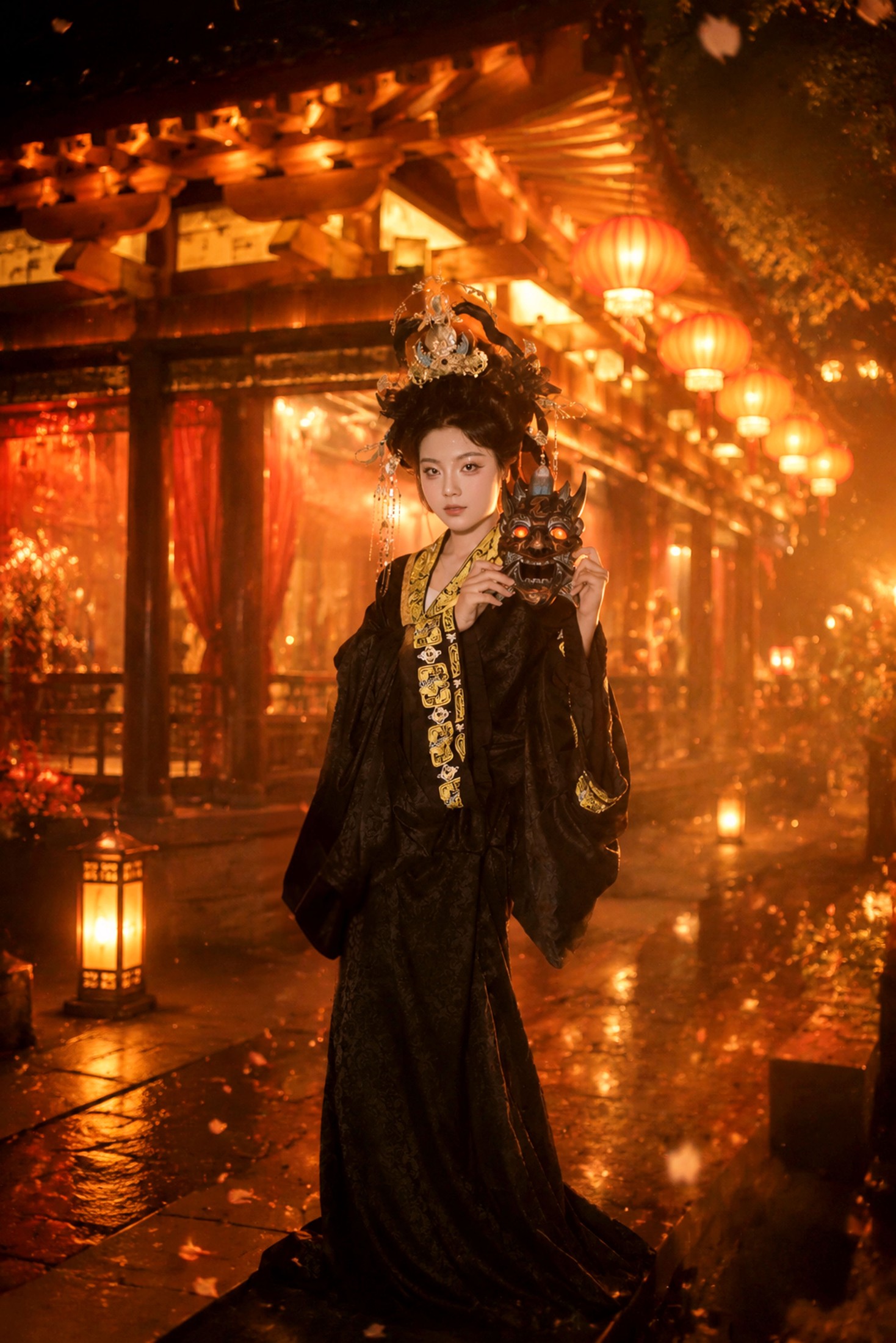 《夜阙执剑，墨色惊鸿》[9P]