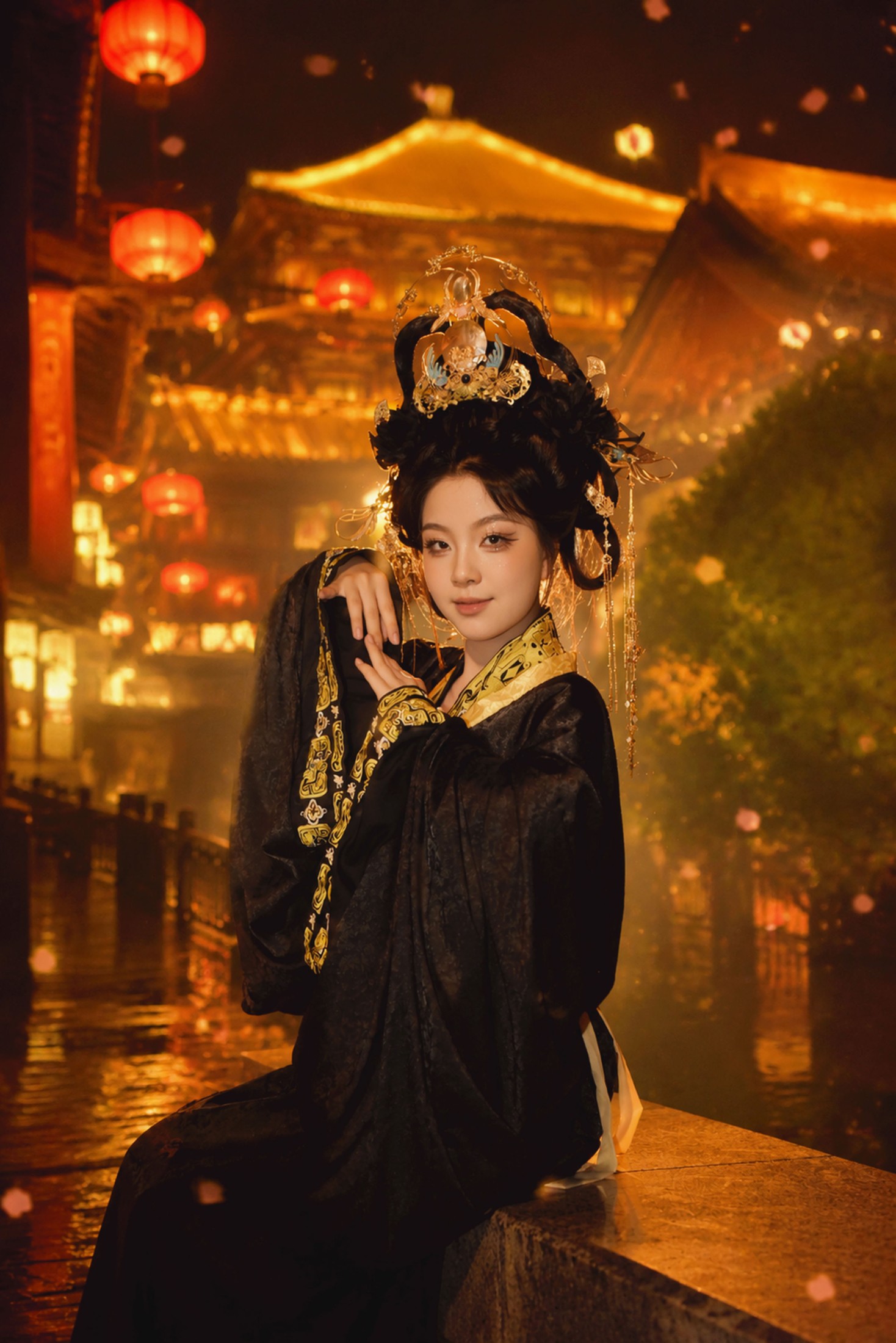 《夜阙执剑，墨色惊鸿》[9P]