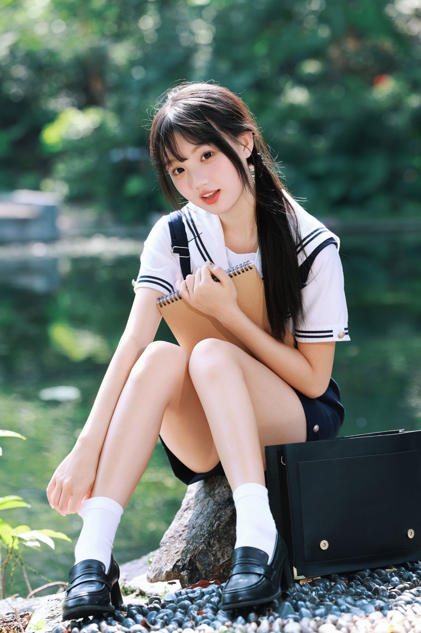 《夏风、湖水与 JK，是永不褪色的青春，仿胶片感》[32P]